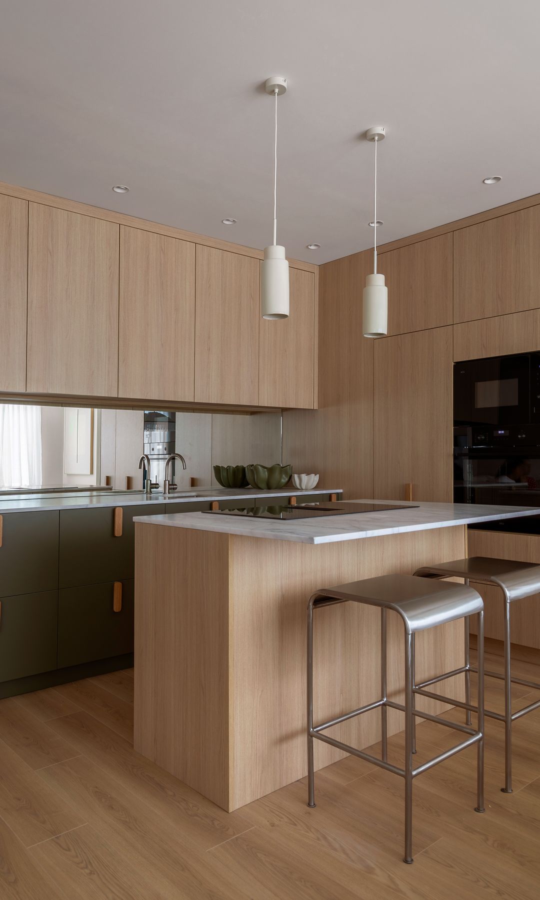 Cocina abierta con isla. Proyecto Estudio Ana Maldonado