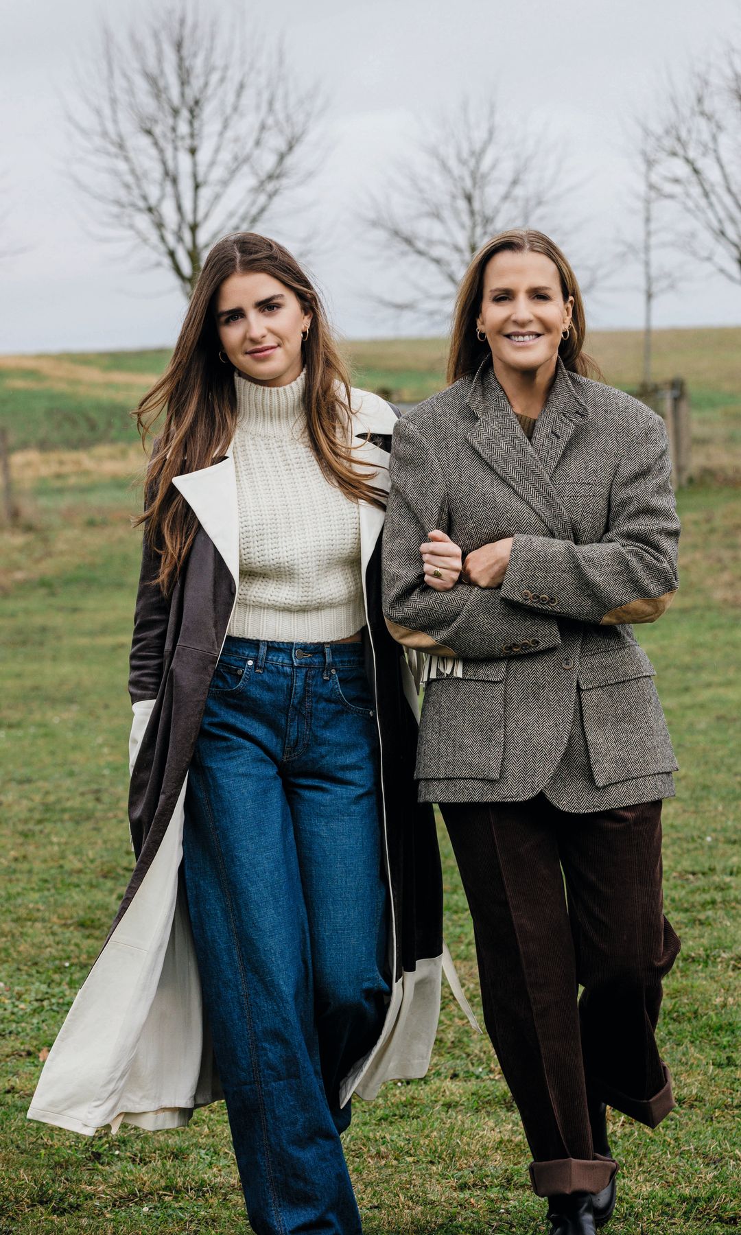 Caminando en su casa de Oxfordshire