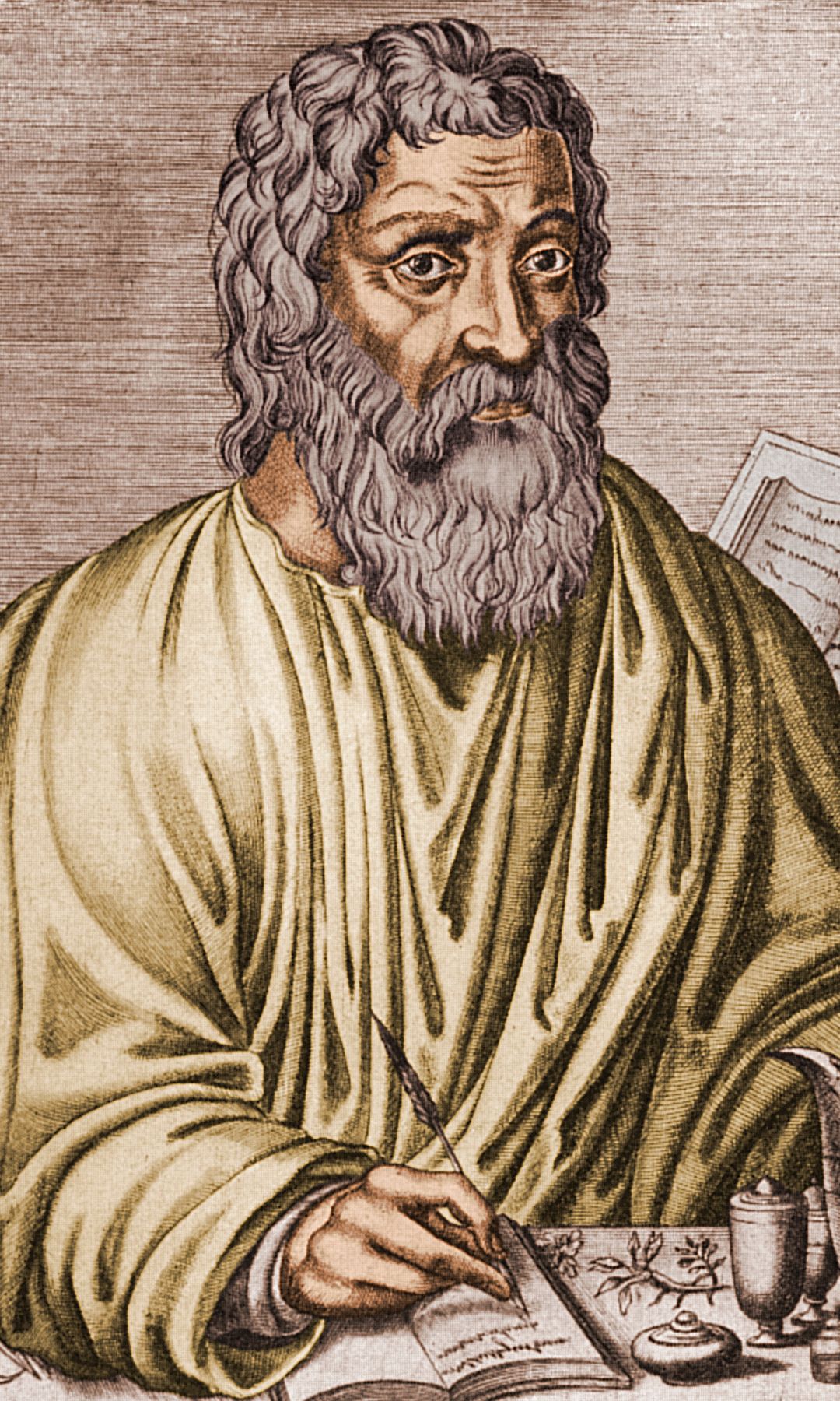 Ilustración de Hipócrates