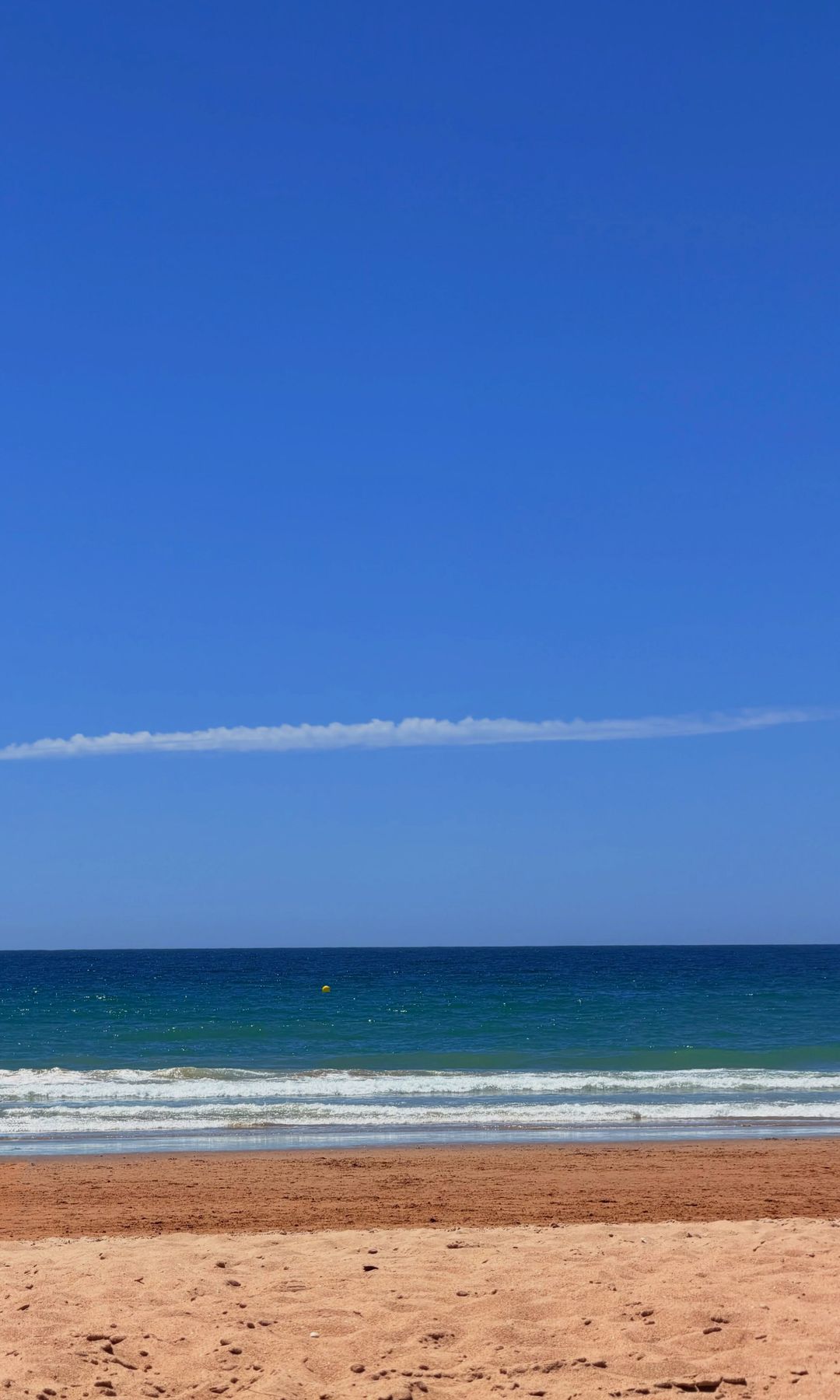 Imagen de la playa gaditana en la que Nuria Roca ha pasado sus vacaciones