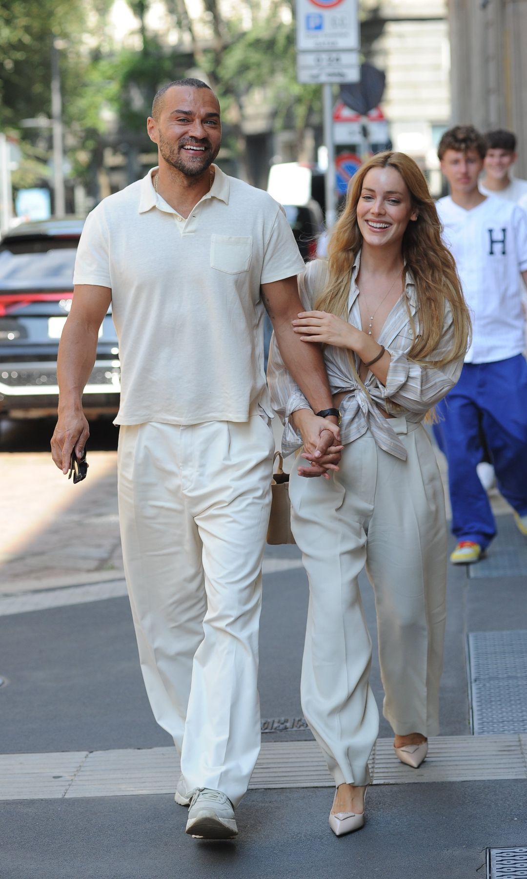 Alejandra Onieva y Jesse Williams en Milán el pasado septiembre