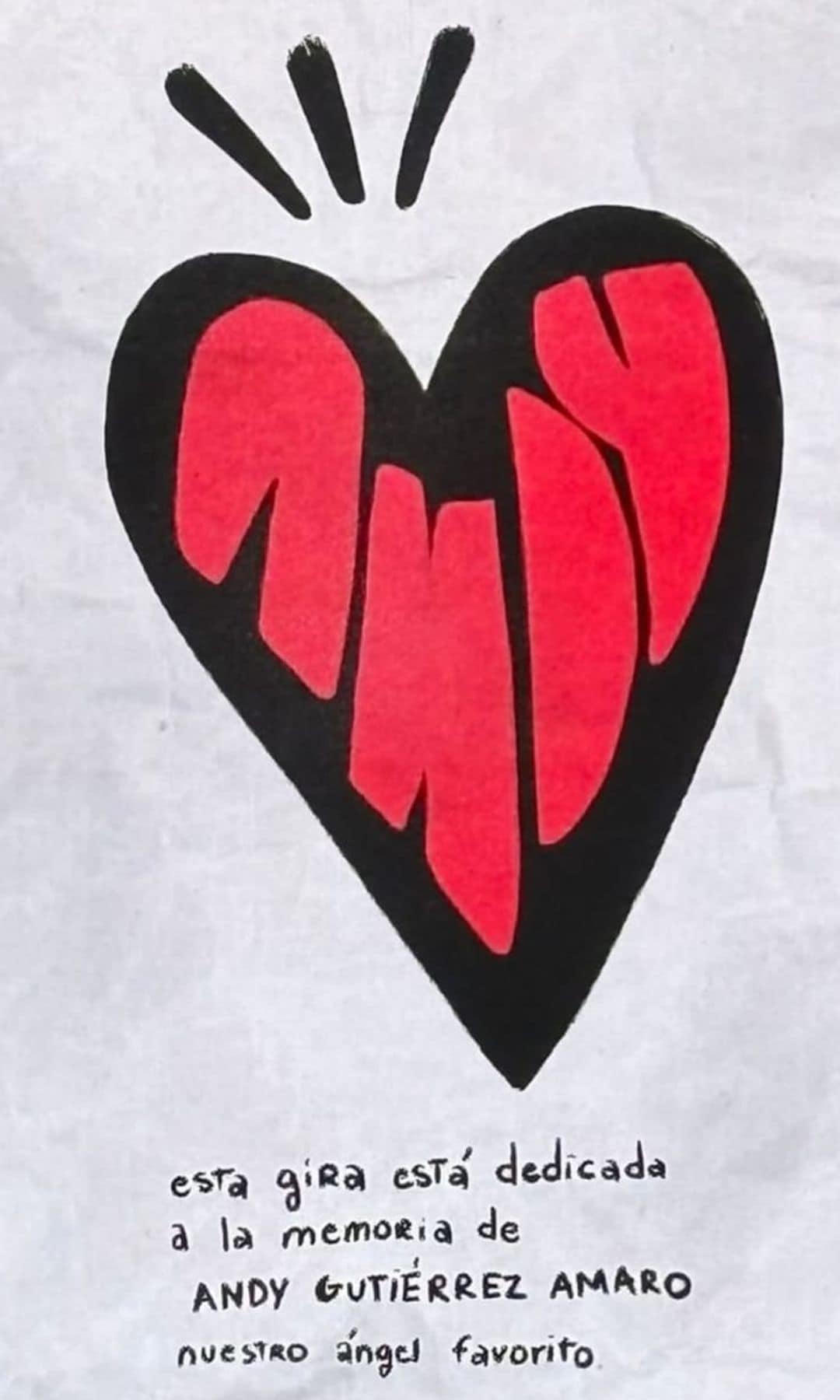 El homenaje de Dani Martín y todo su equipo al pequeño Andy, el hijo de Rulo fallecido el pasado mes de mayo