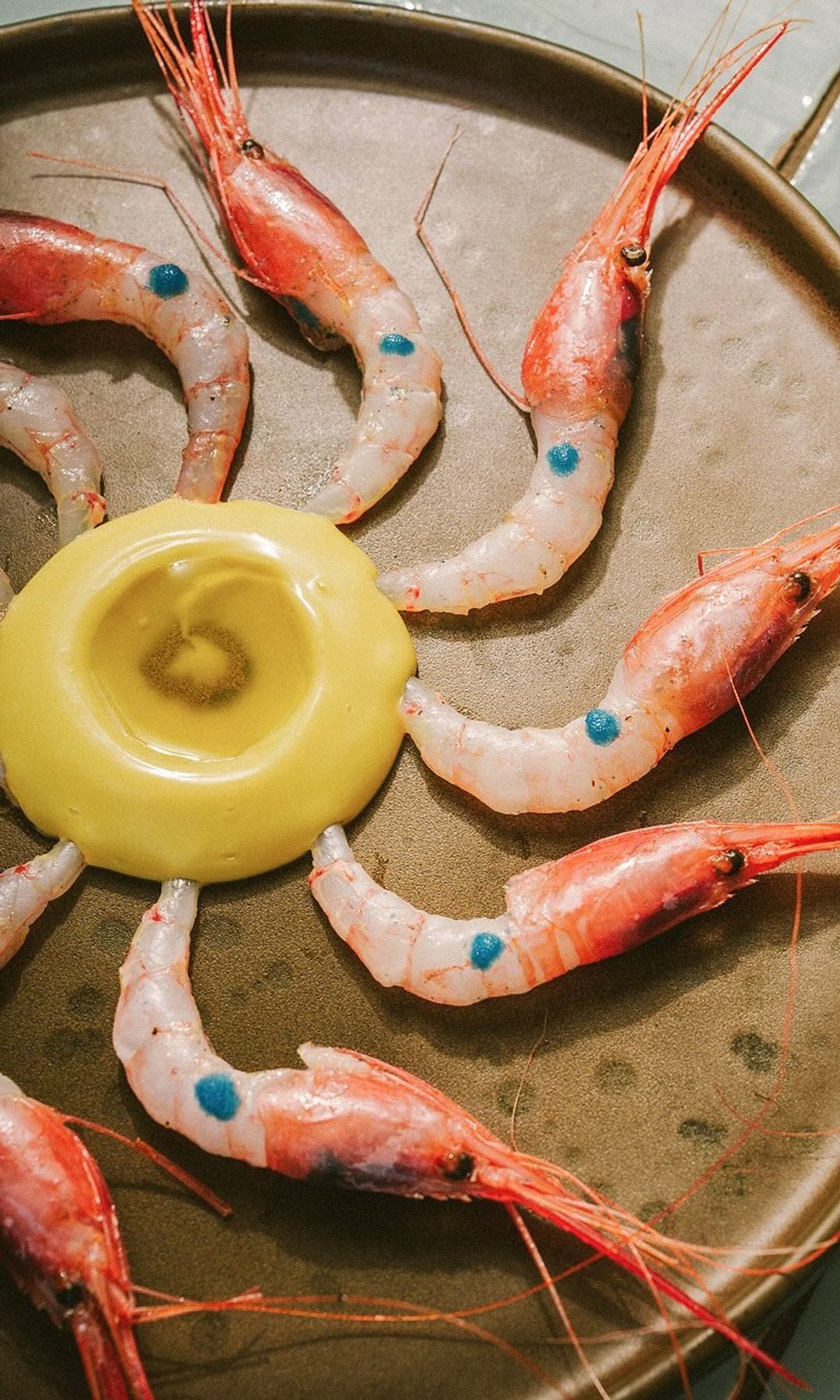 Quisquillas de Marbella al natural: un golpe de limón, un toque de pimienta y la suavidad de la mayonesa de AOVE de Lobito de Mar, Marbella