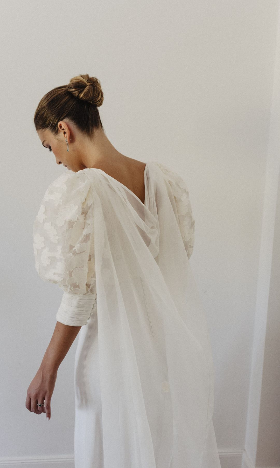 Moño alto para novias
