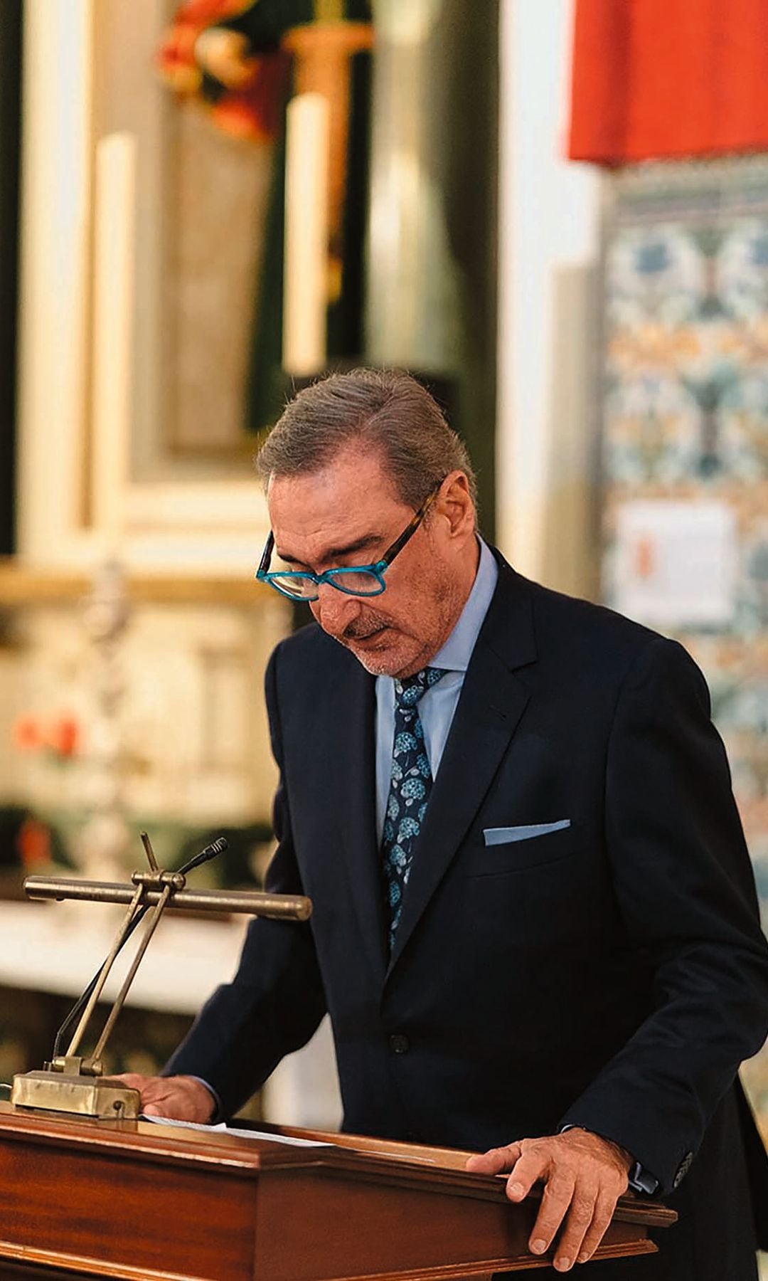 El momento en que Carlos Herrera dedicó unas palabras a los novios y a su nieto, que está en camino