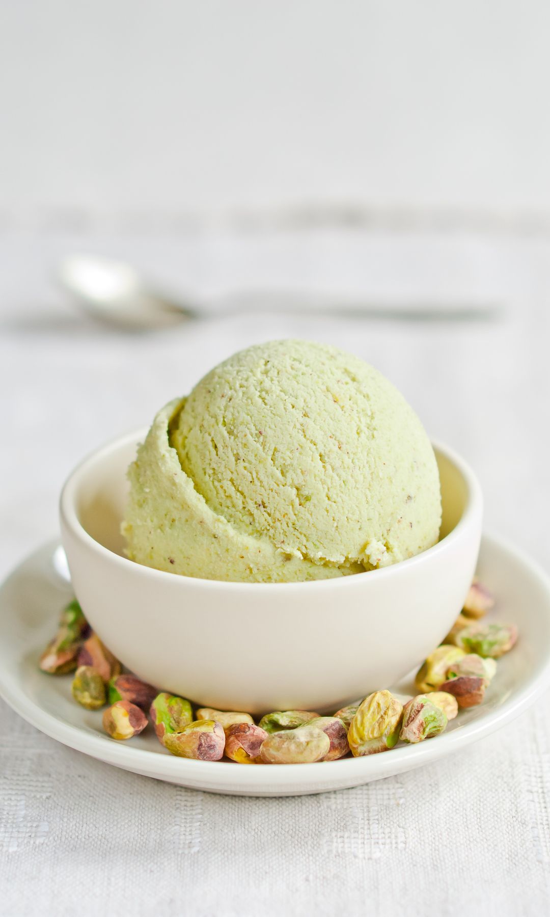 Helado de pistachos