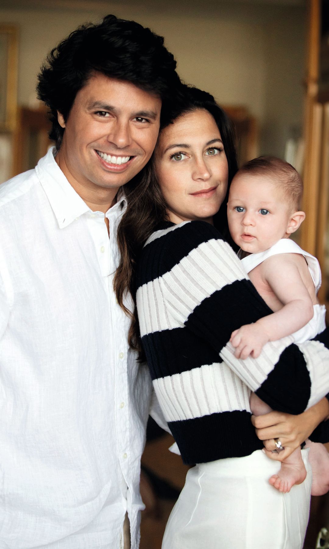 Álvaro y su mujer con su hijo Nicolás