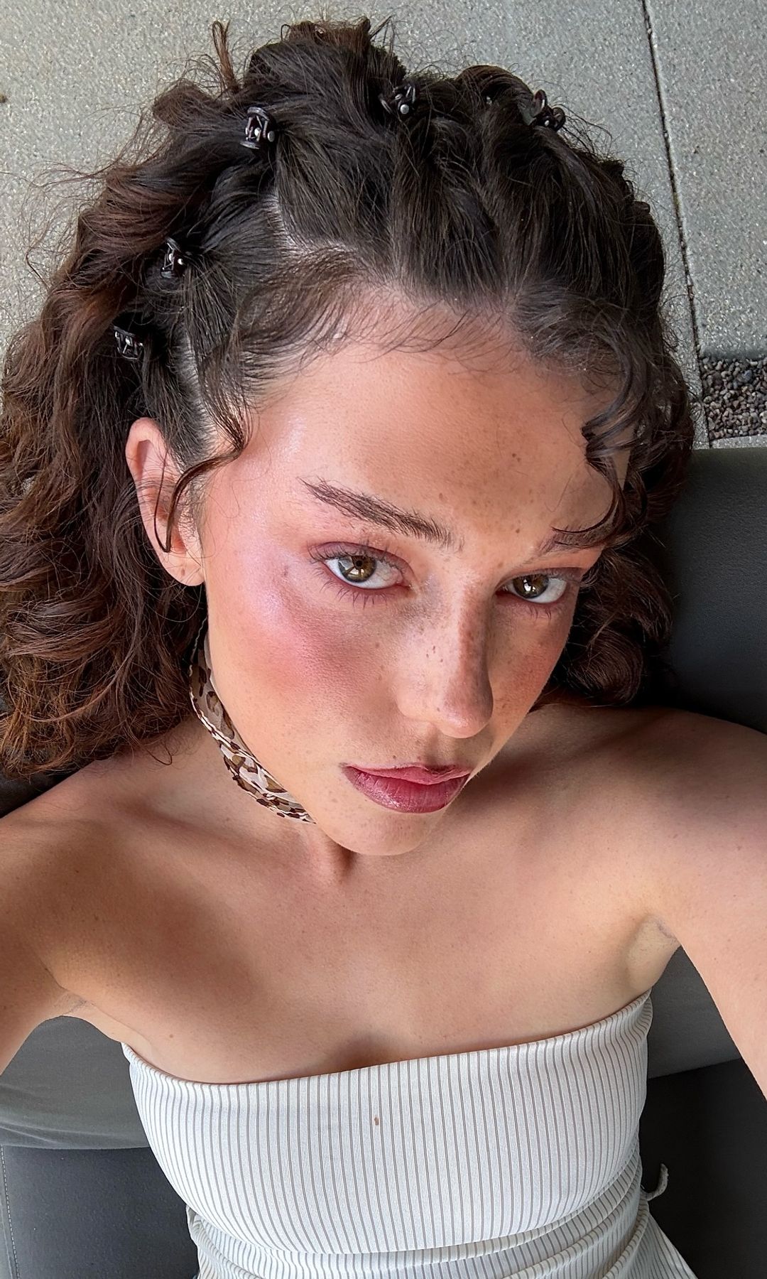 Peinado con pinzas