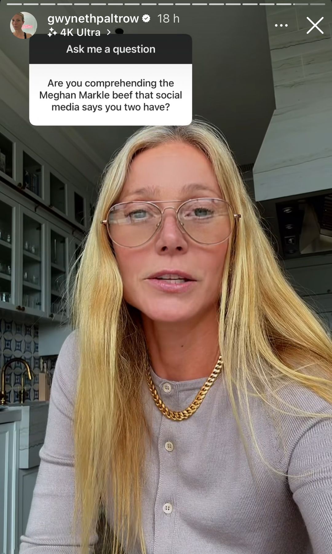 Gwyneth Paltrow abordó los rumores de una supuesta rivalidad con Meghan Markle.