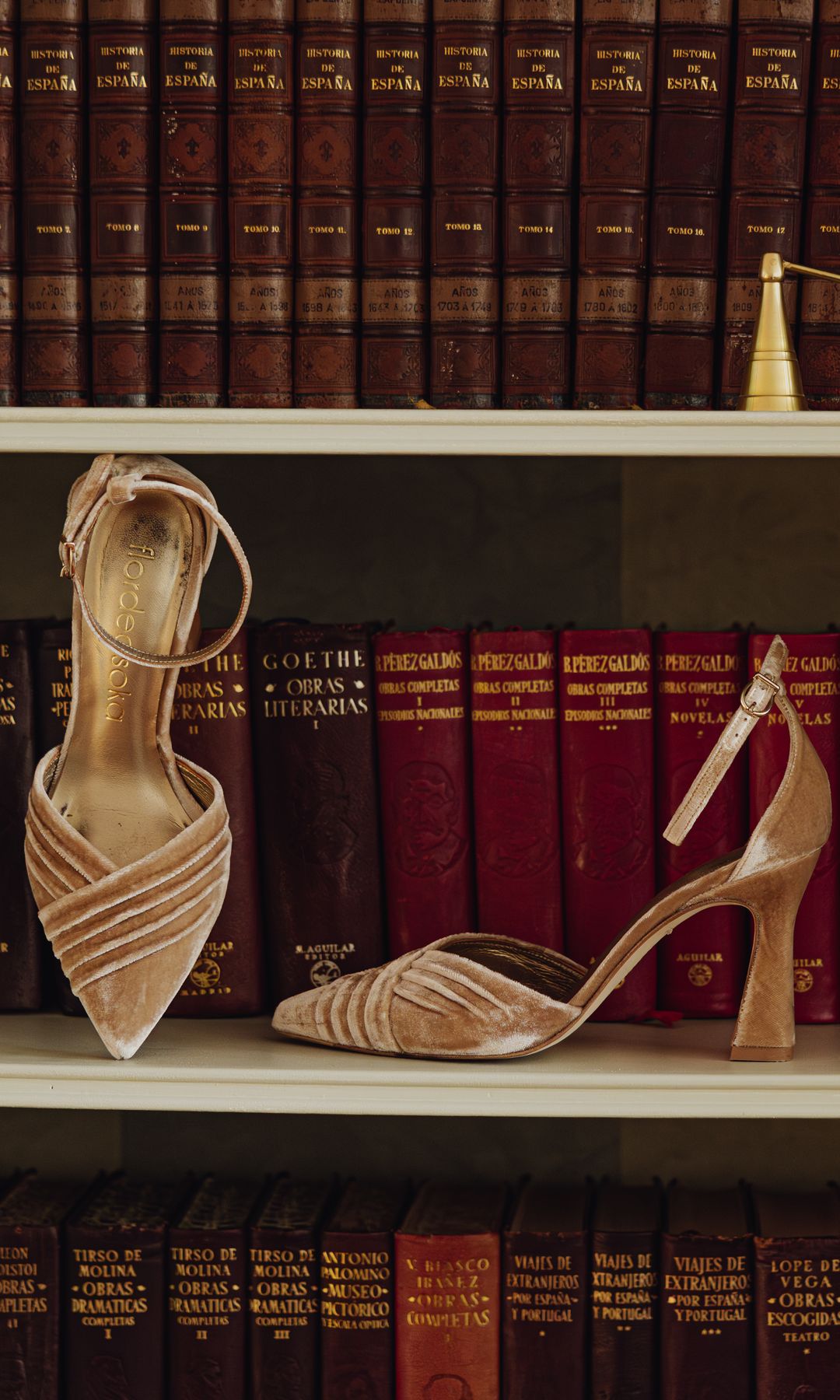 Zapatos de novia de terciopelo