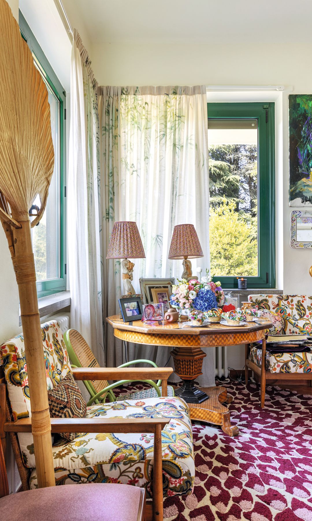 La diseñadora  Margherita Maccapani Missoni  nos abre las puertas de su "refugio" en Varese, la ciudad jardín italiana
