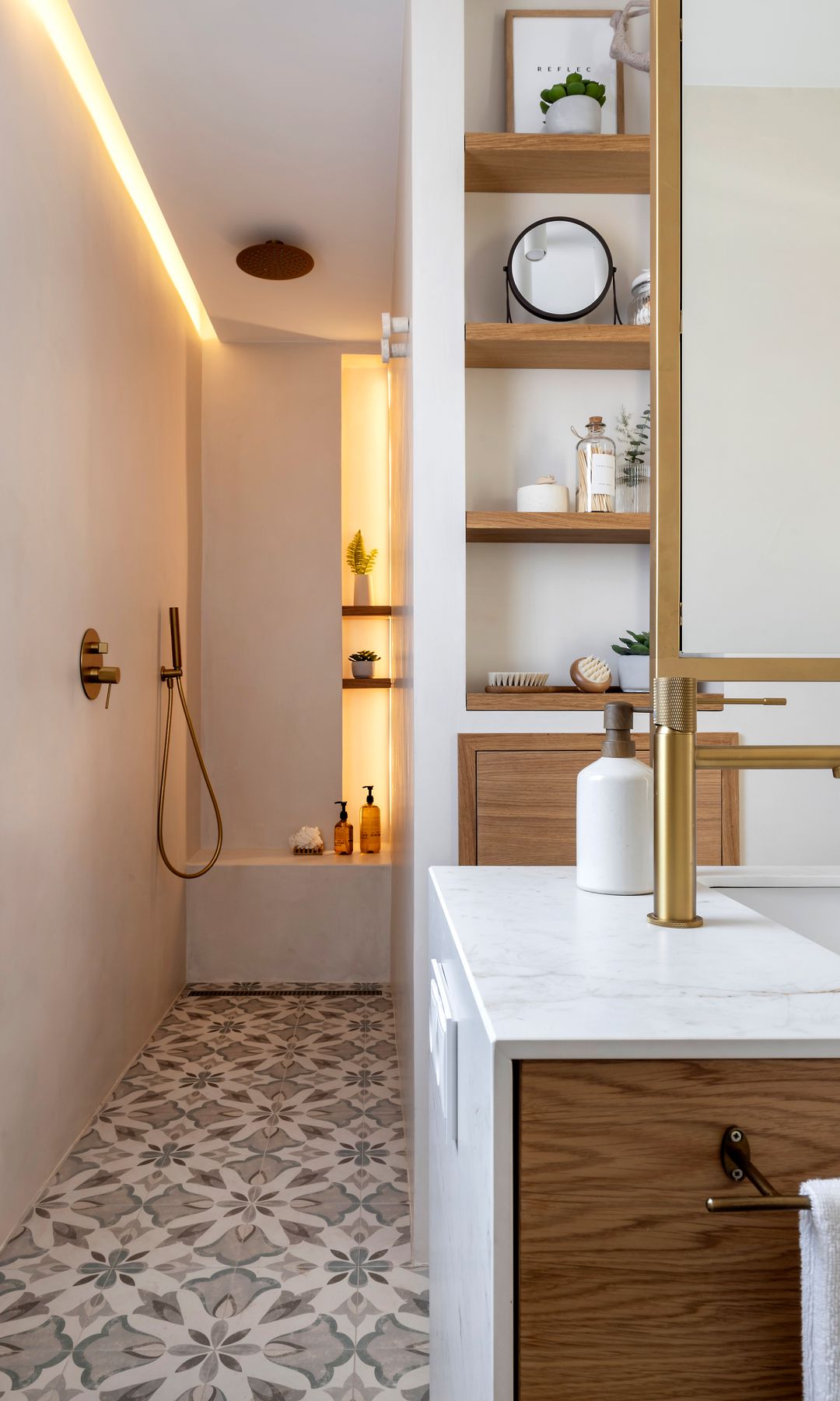 Baño diseñado por la interiorista Montse Morales