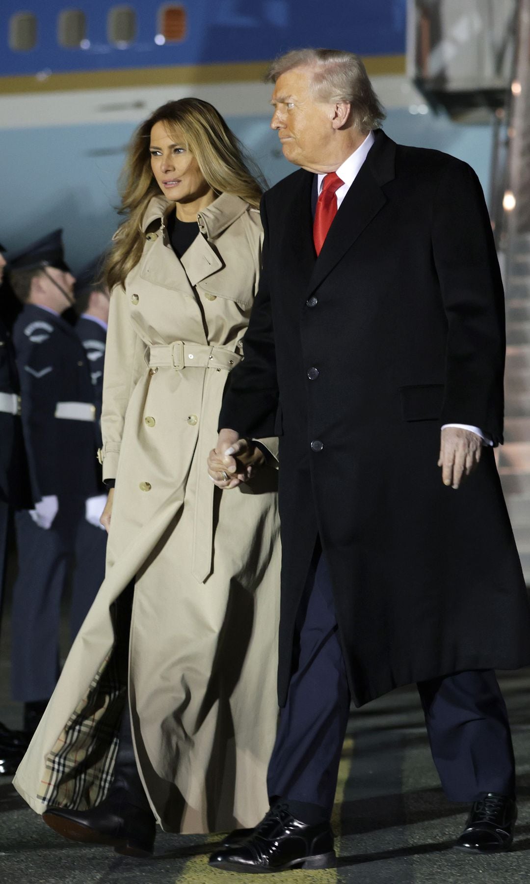 Melania he llevado un look sencillo y clásico