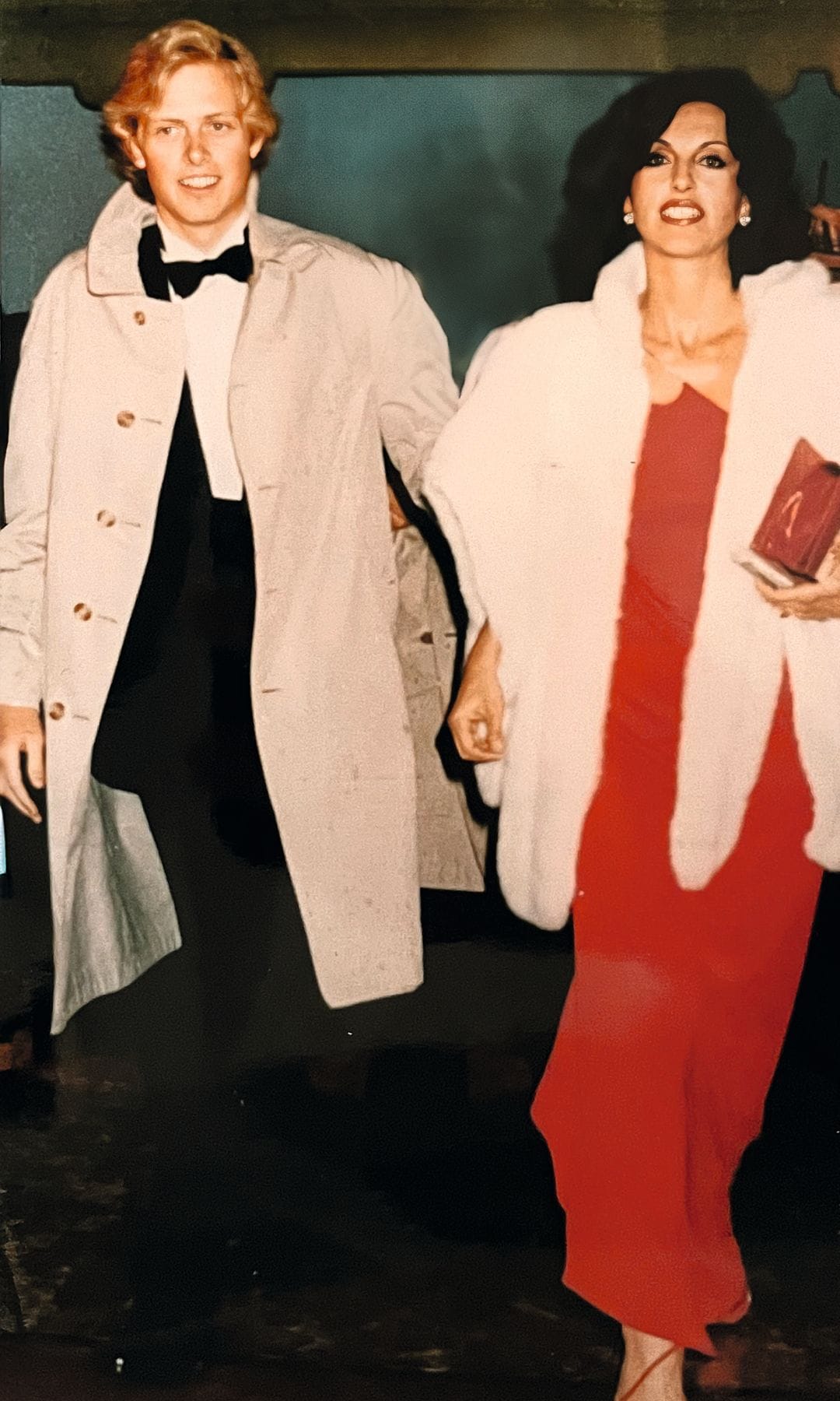 La condesa junto a su hijo, François-Xavier Bagnoud