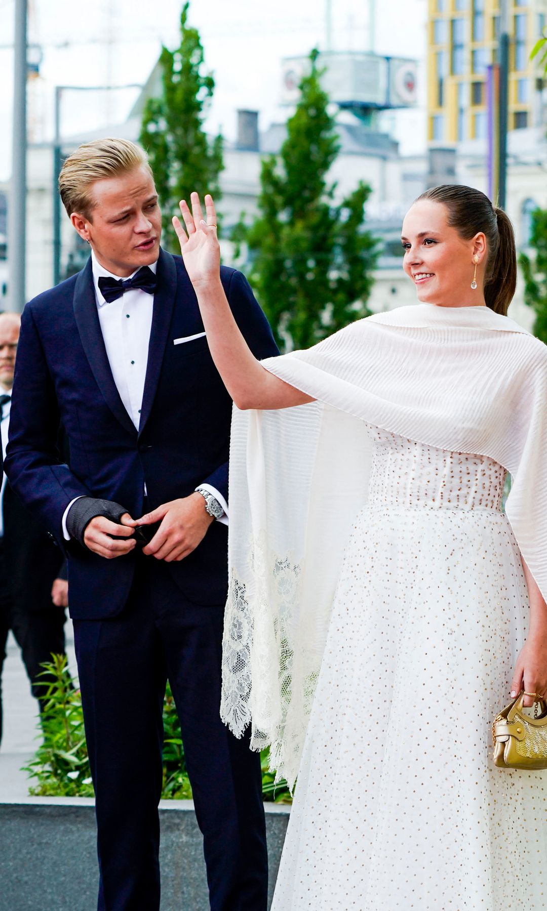 Marius Borg, Ingrid de Noruega, Haakon de Noruega, Mette-Marit de Noruega  y Sverre Magnus de Noruega