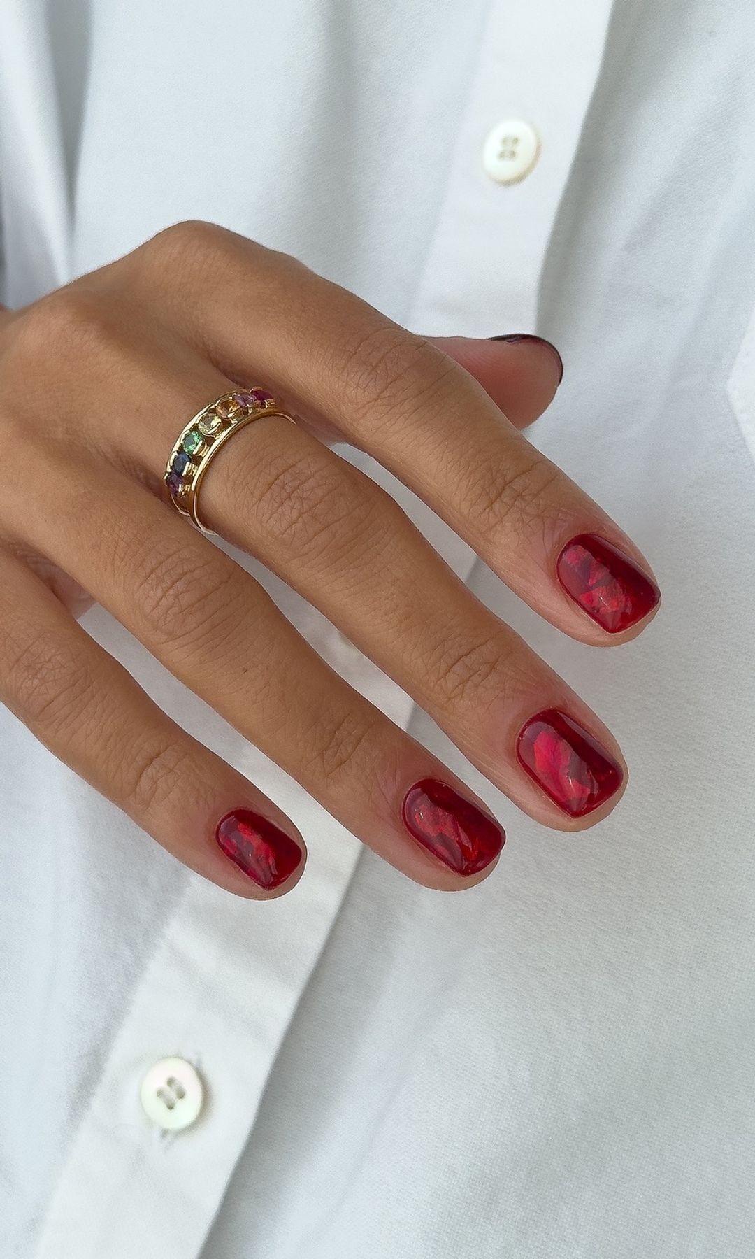 Manicura roja