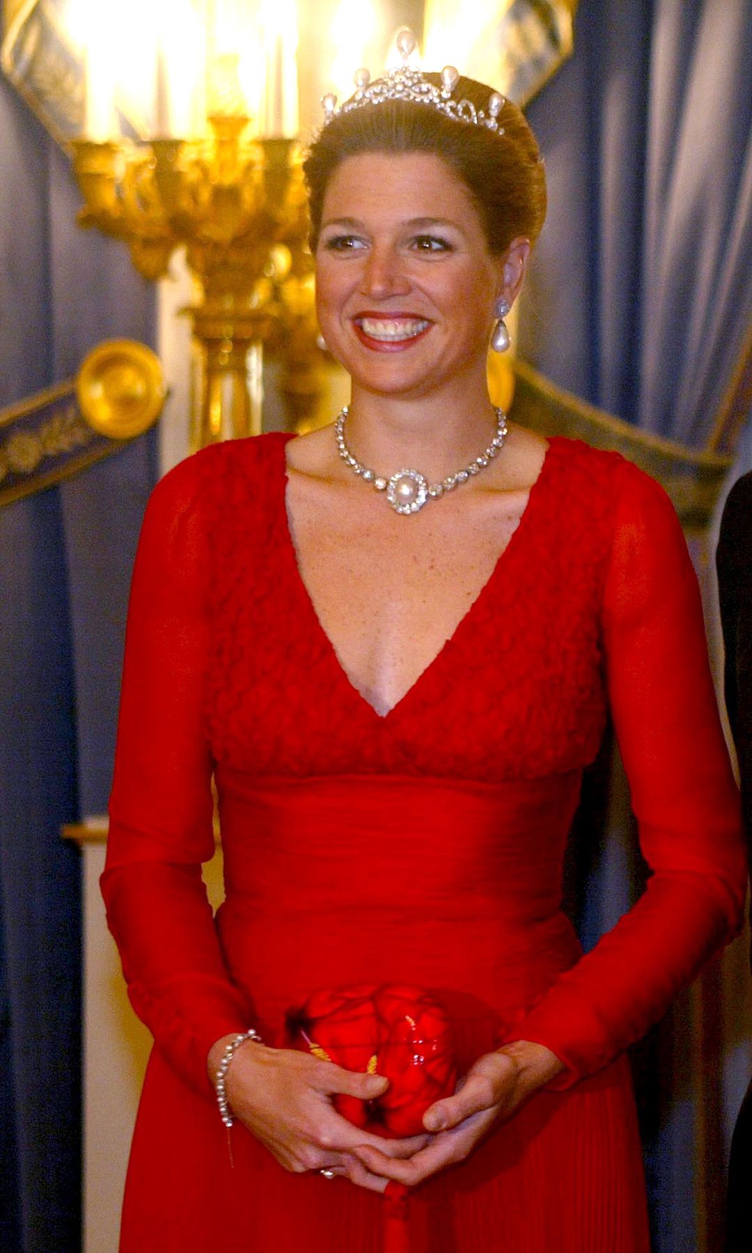 Máxima de Países Bajos en una gala en 2003