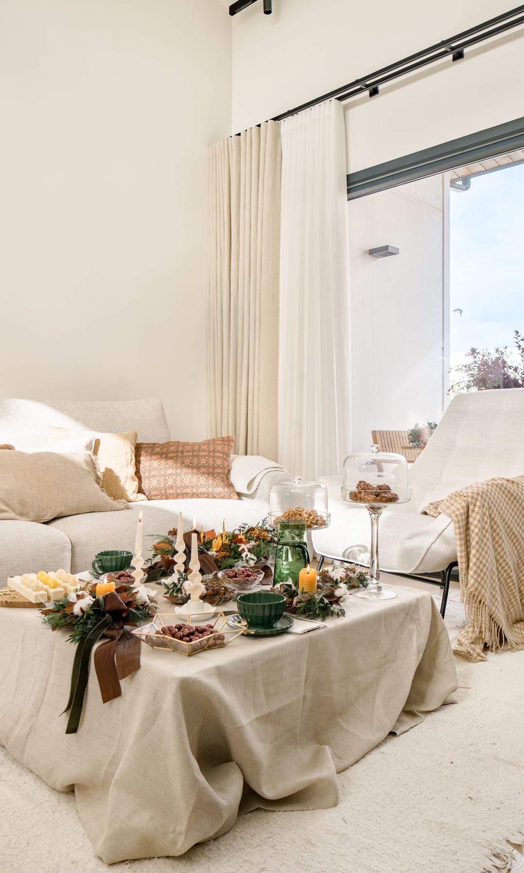 Decoración Navidad en el salón