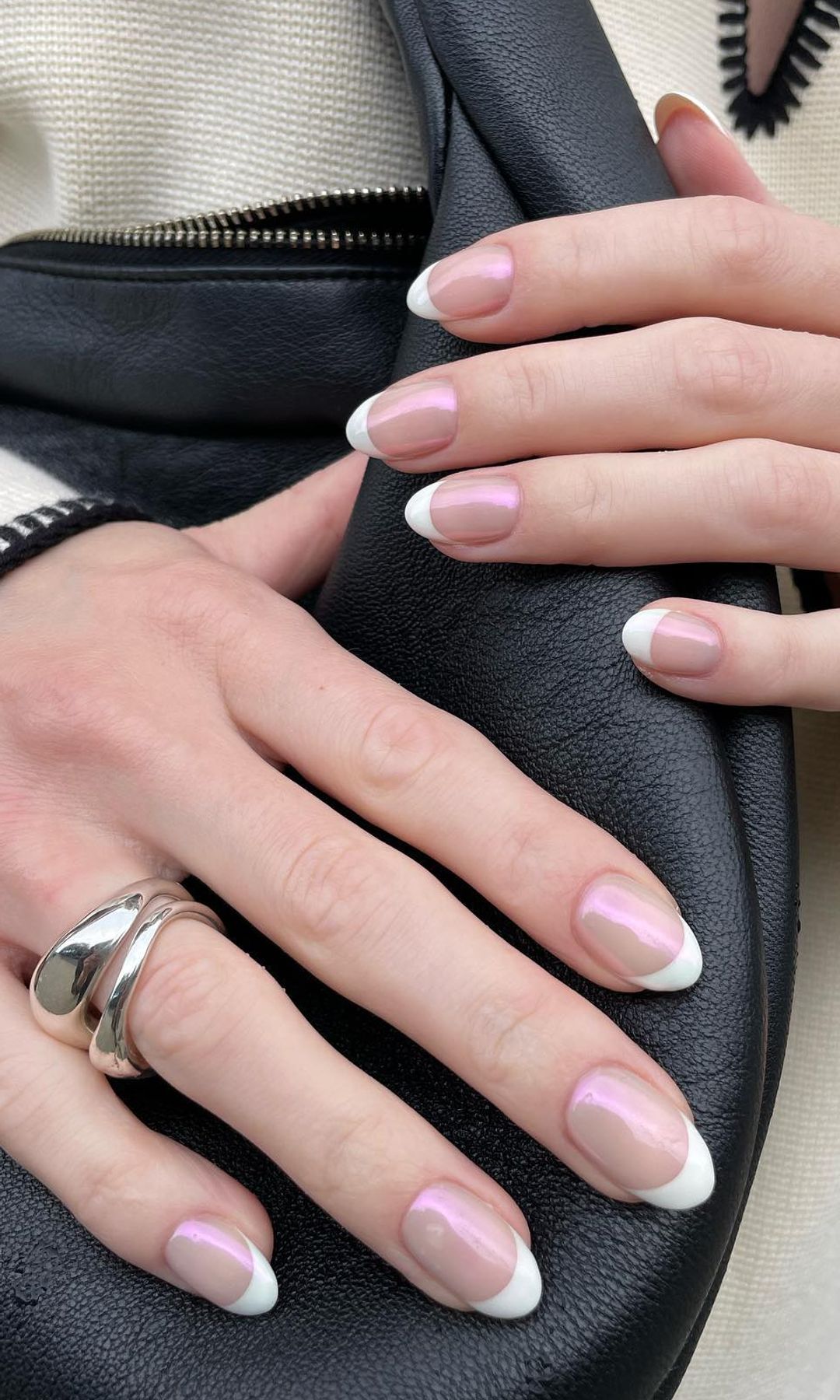 Manicura francesa glaseada