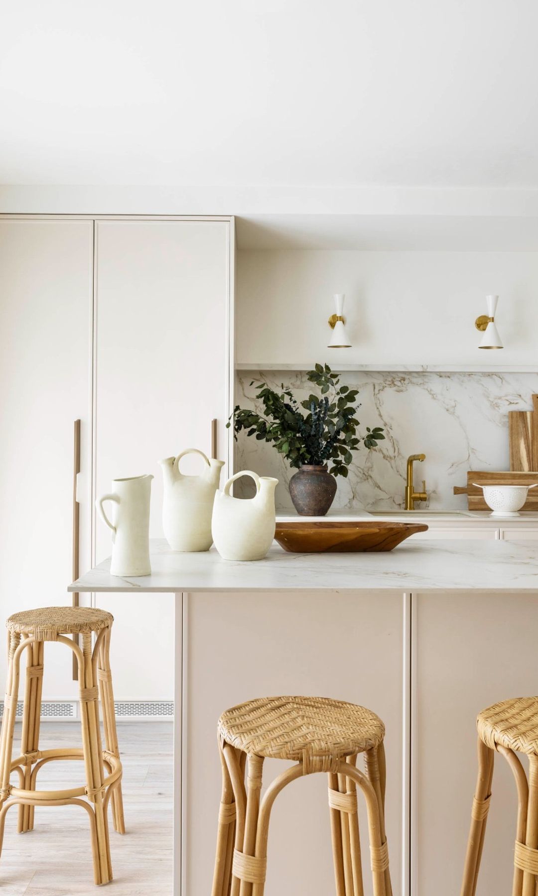 Cocina con estante