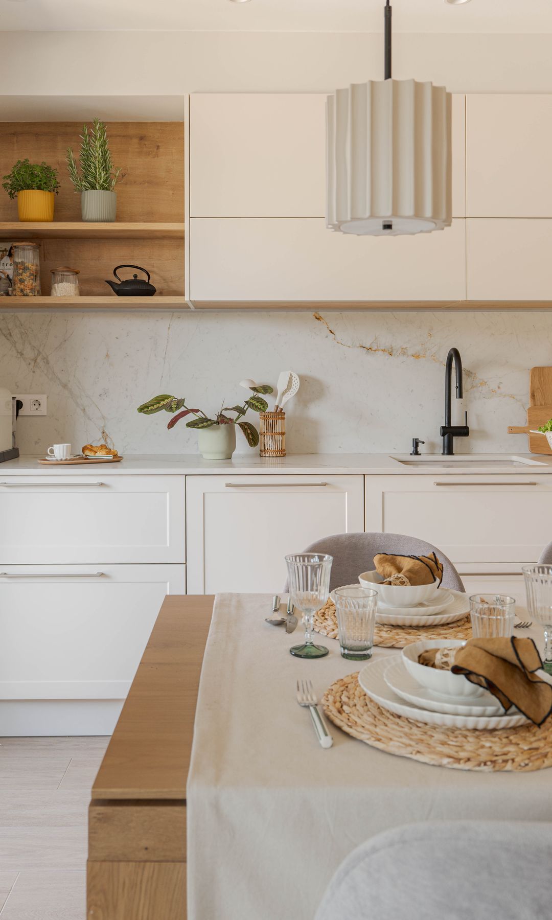 Cocina abierta tras la reforma