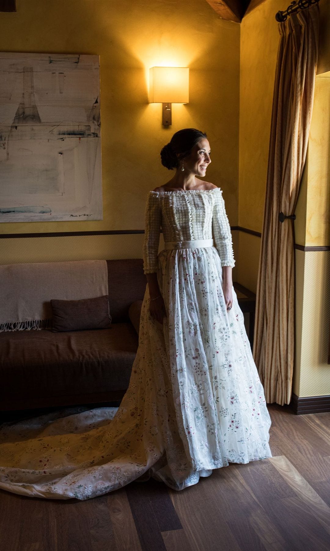 Vestido de novia viral con flores de Juana Rique