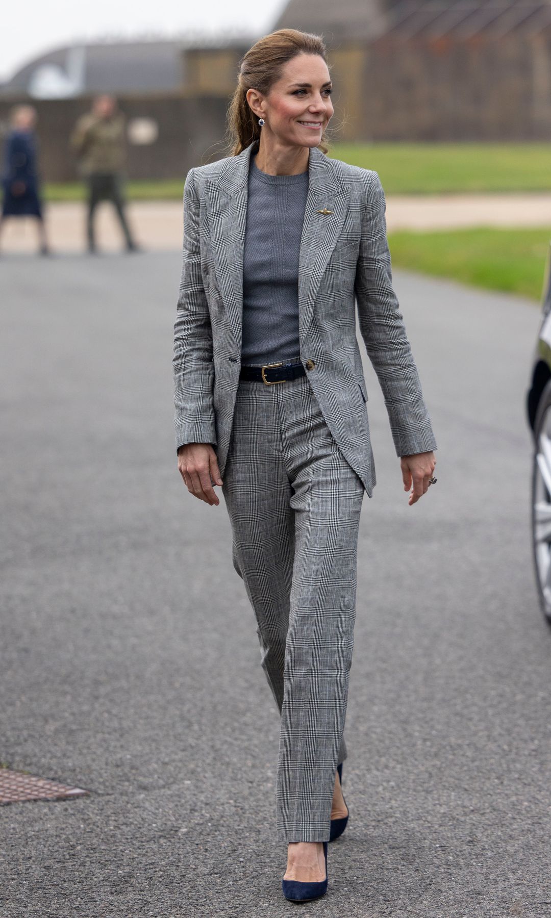 Kate Middleton traje cuadros