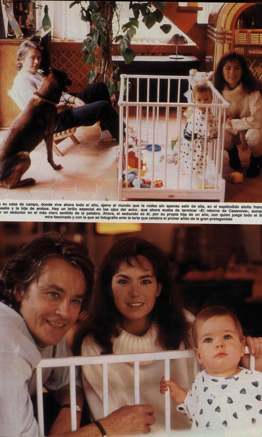 ALAIN DELON NOS PRESENTA A SU HIJA ANOUCHKA