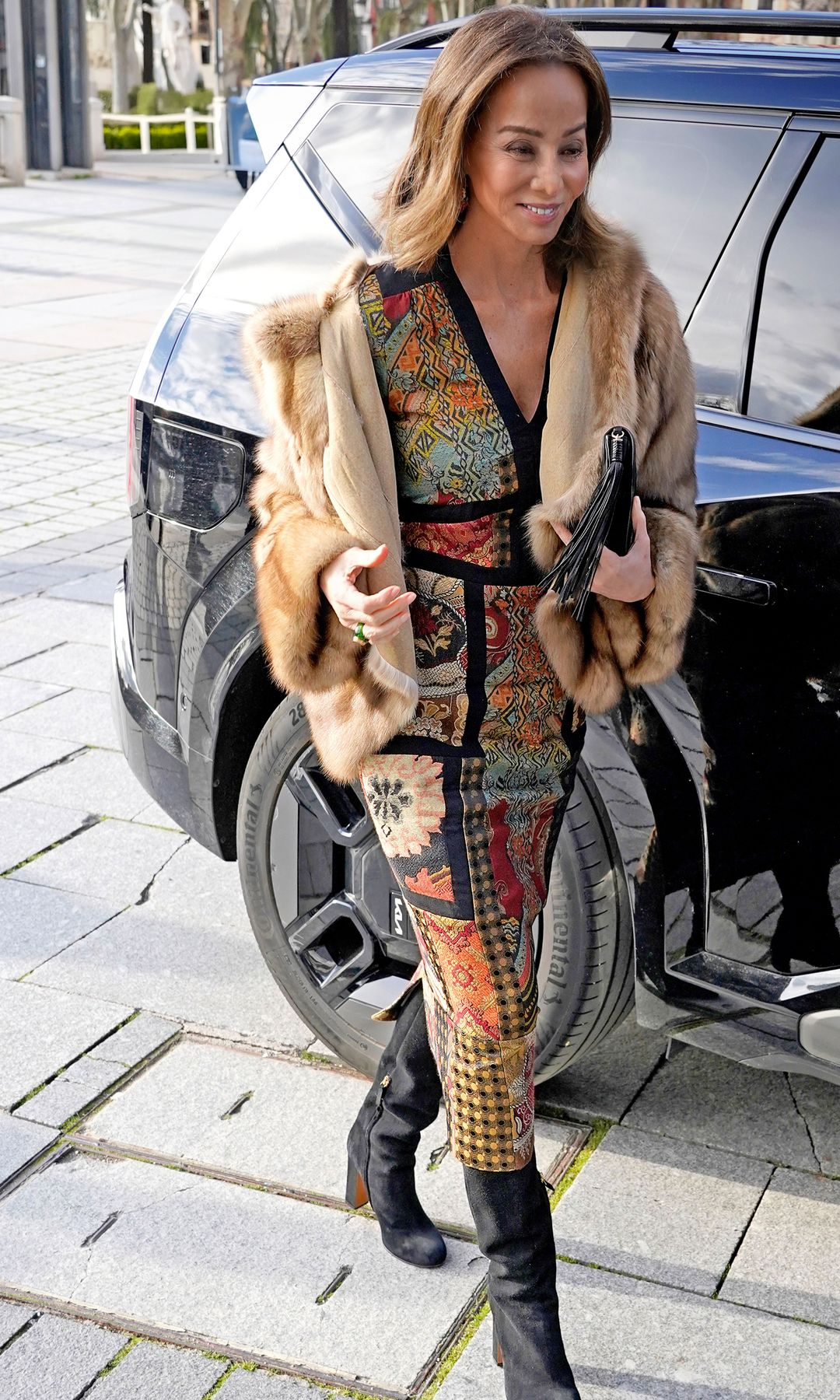 Isabel Preysler llegando a Teatro Real