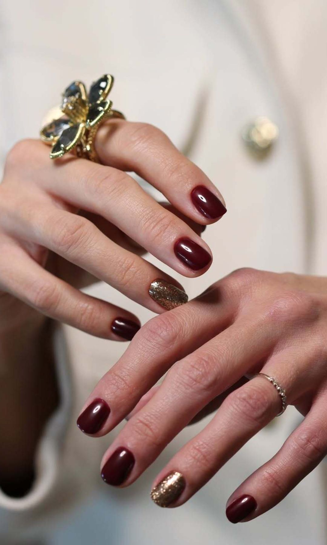 Manicura vino para novias