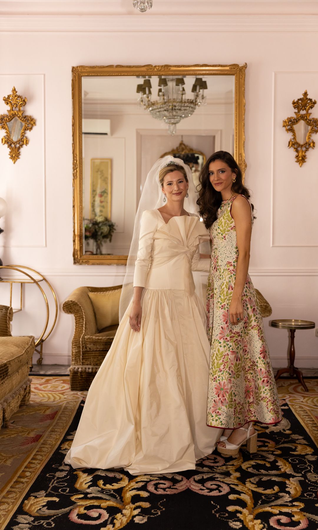 Fabiola y María, el día de la boda.