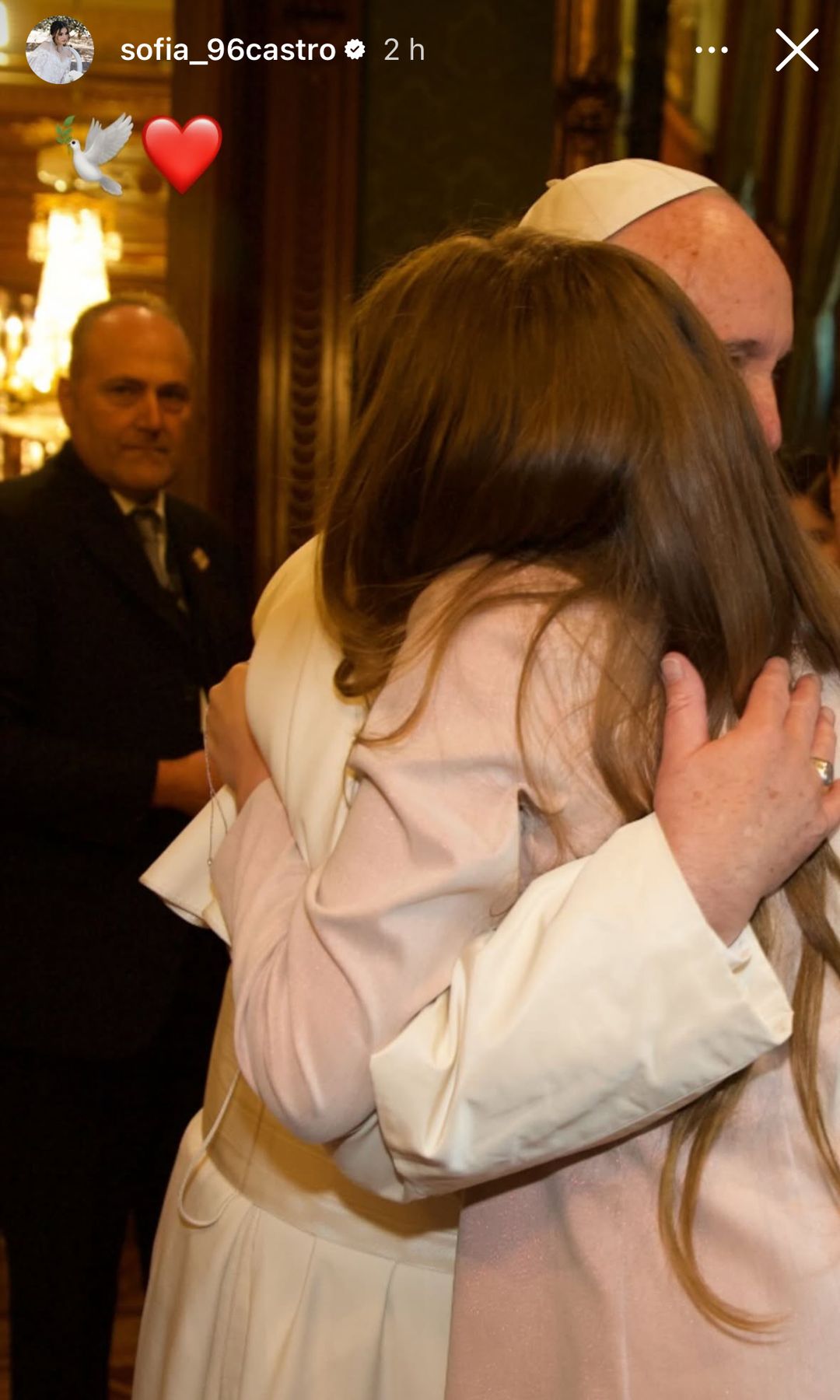 Sofía Castro recordó al Papa Francisco y el día que tuvo la oportunidad de conocerlo