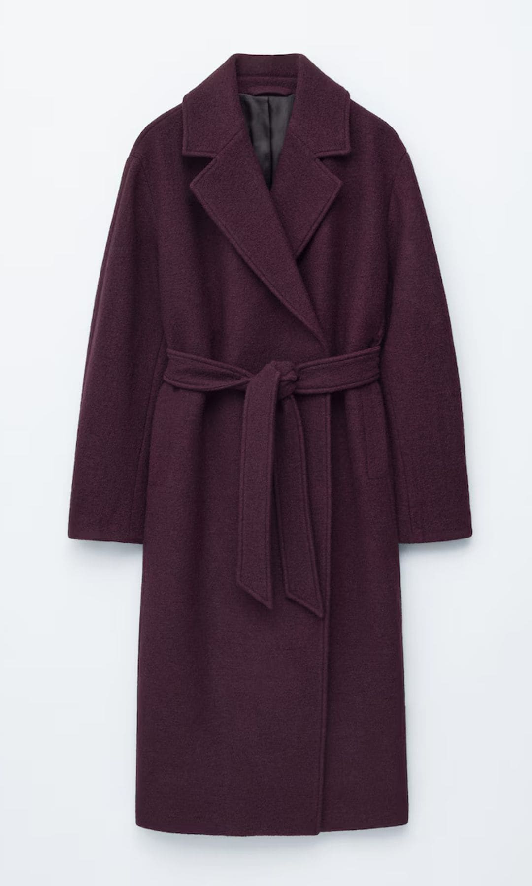 abrigo color vino