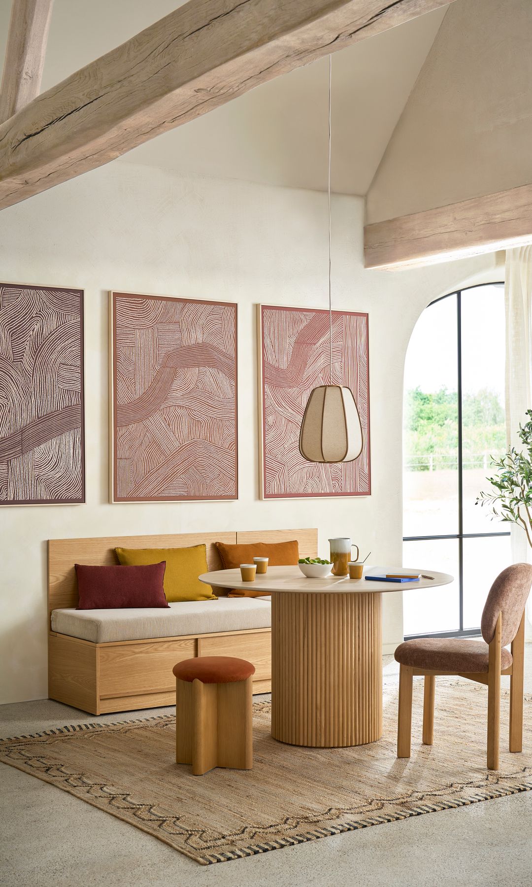 Mini comedor con banco, de La Redoute Interieurs