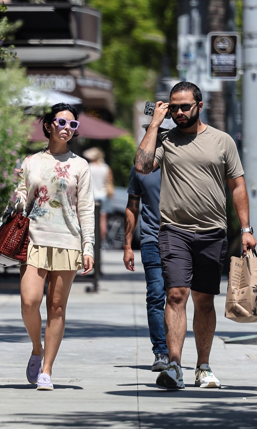 Ángela con su hermano mayor, Leonardo Aguilar