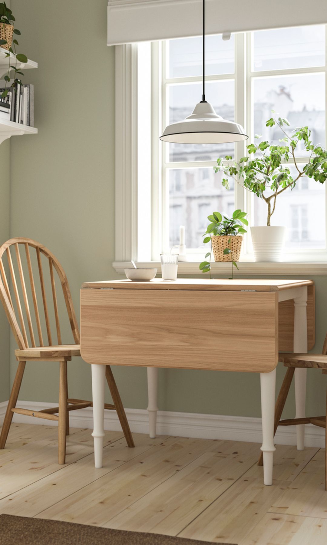 Mesa abatible en la cocina, de IKEA