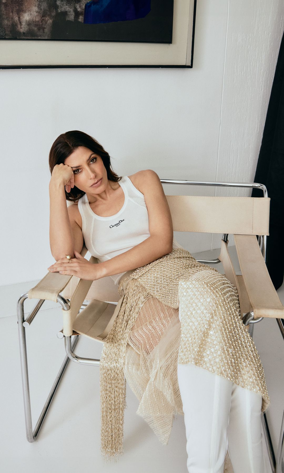 DOS VERSIONES DE  SOFISTICACIÓN
La actriz Bárbara Lennie posa con "total look", de Dior