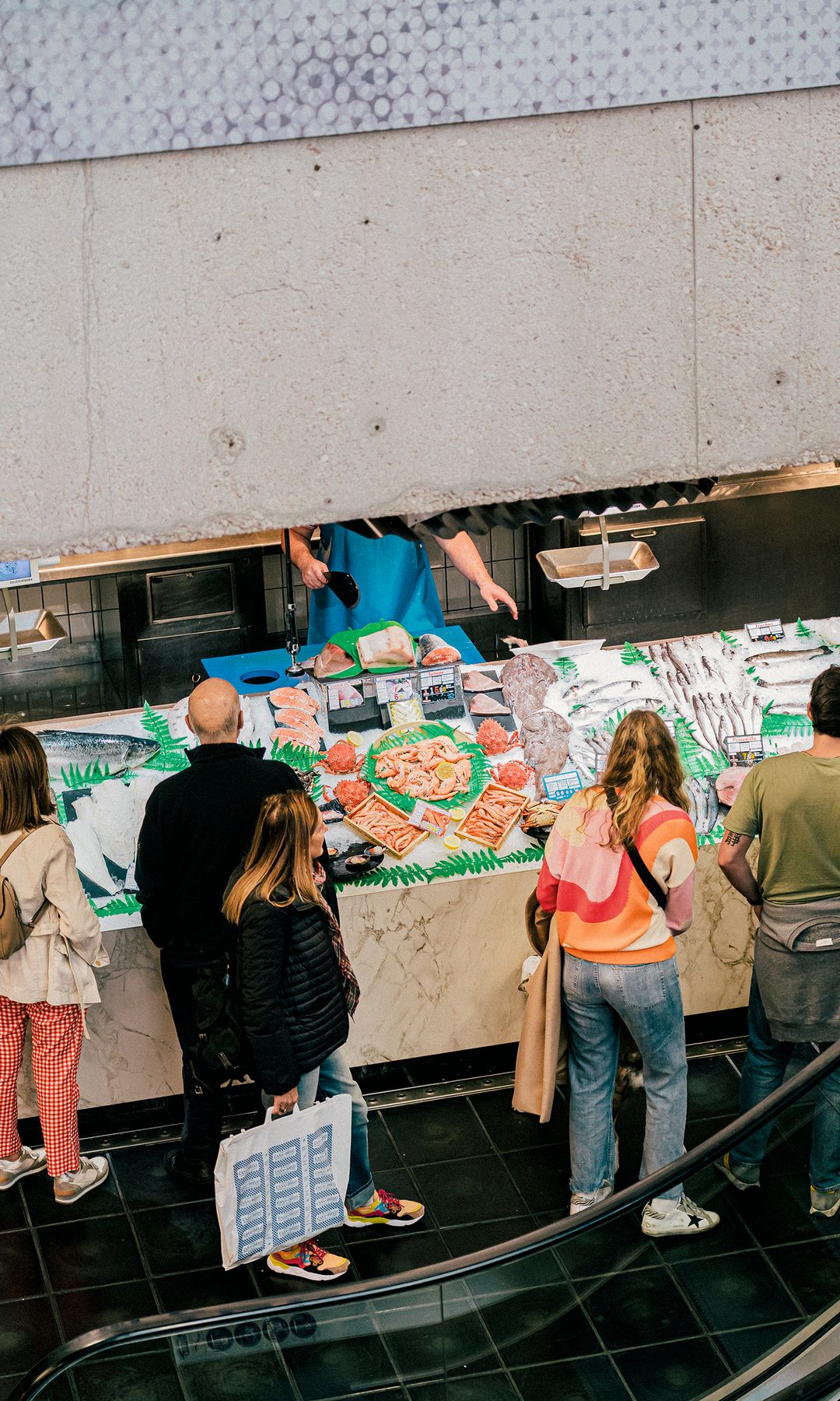 La pescadería del mercado es Roble de Mar.