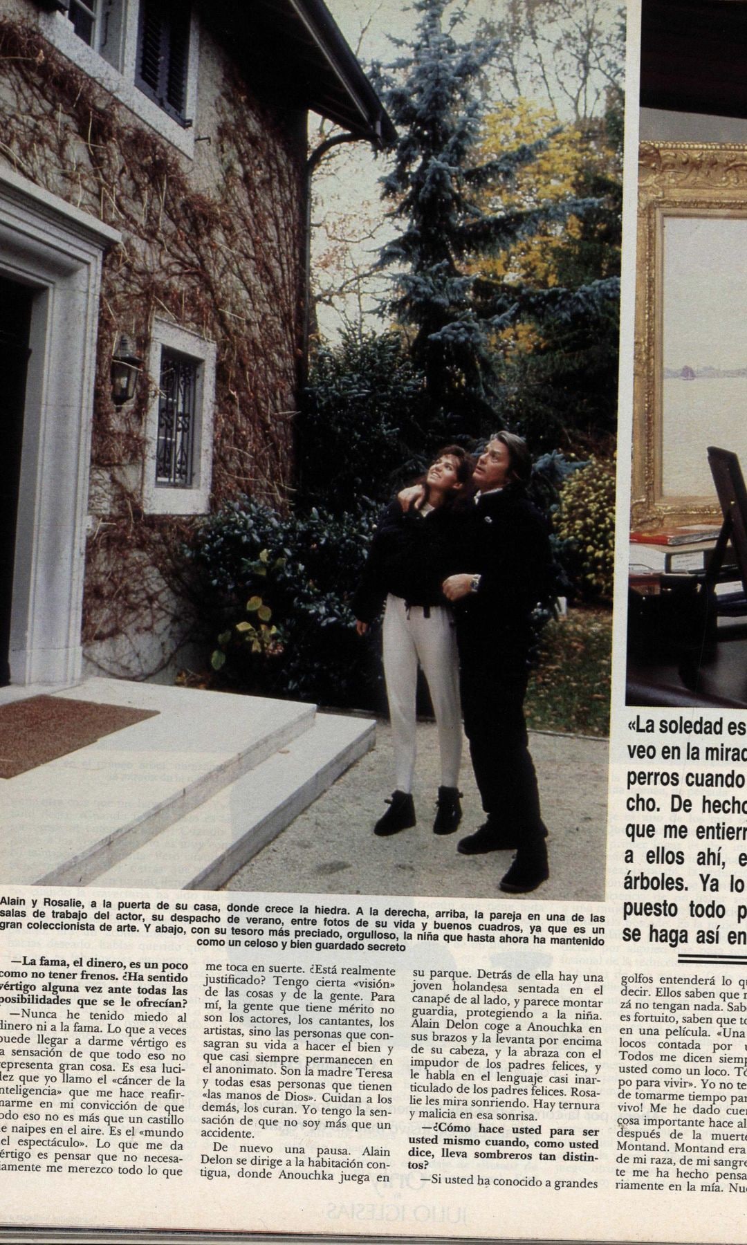 Alain Delon nos presenta a su hija Anouchka