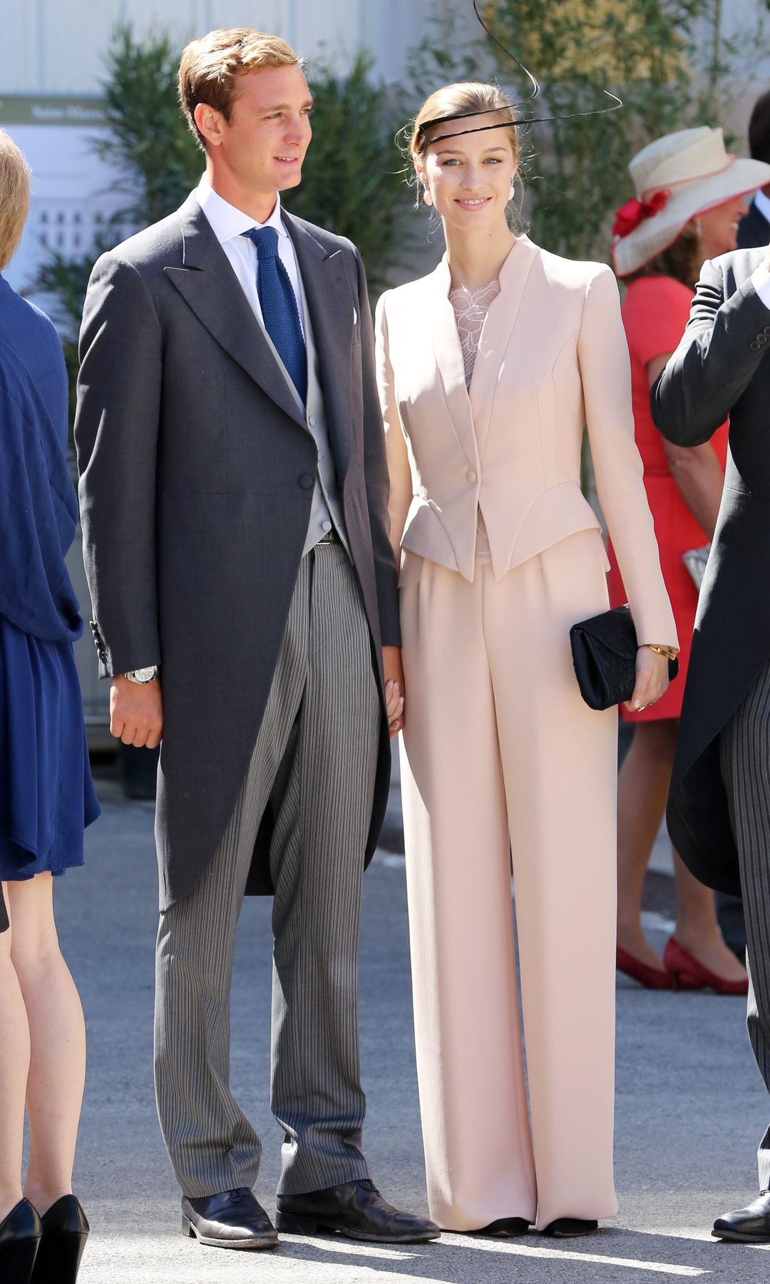 Pierre Casiraghi y Beatrice Borromeo en la boda de Félix de Luxemburgo