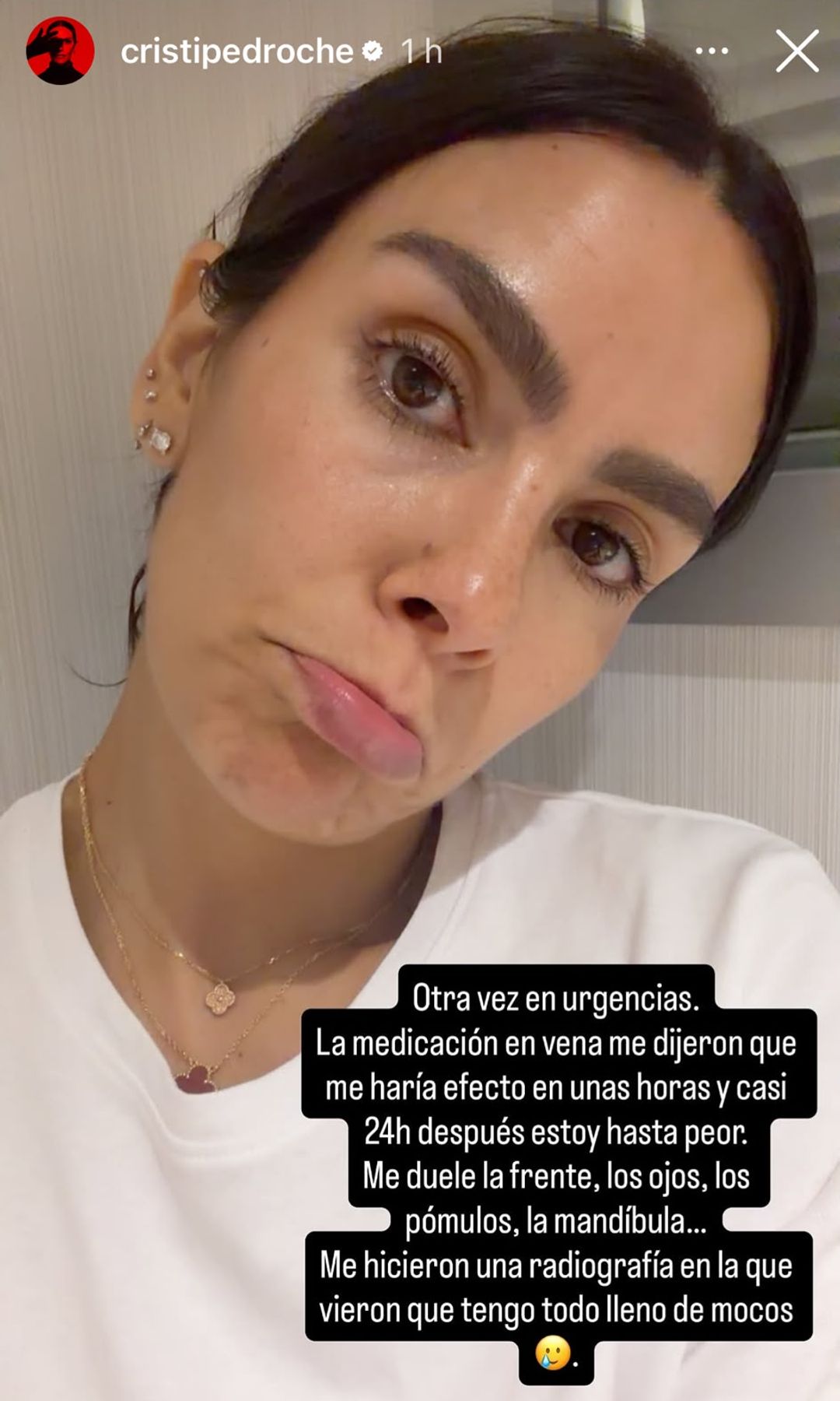 Cristina Pedroche, dos veces a urgencias en menos de 24 horas