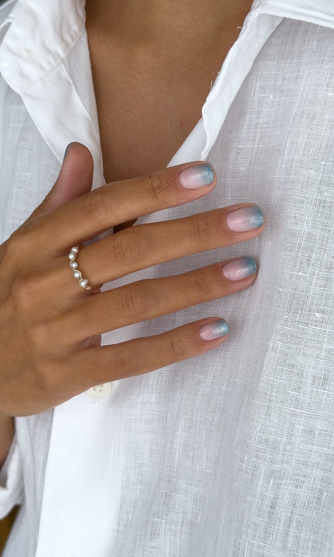 Manicura en efecto degradado
