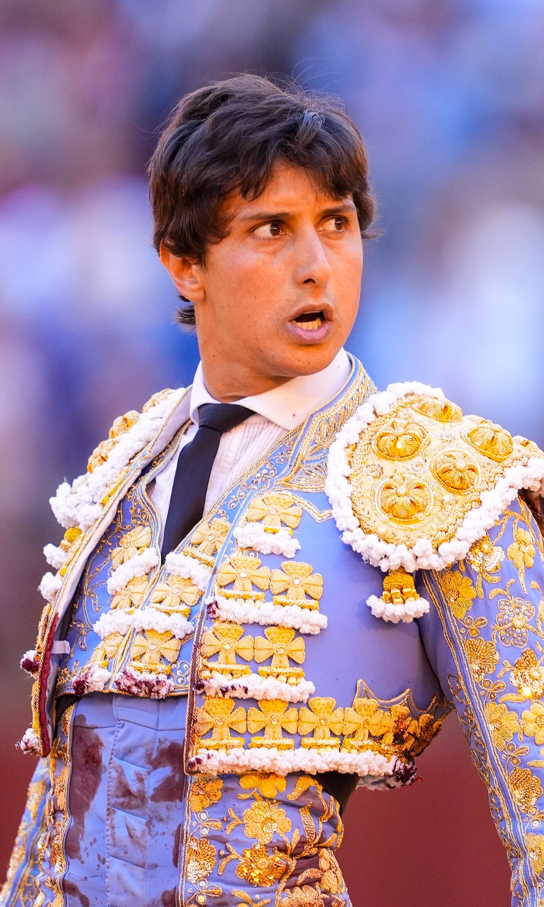 Una fotografía de Roca Rey el día de la cogida en la Real Maestranza de Sevilla
