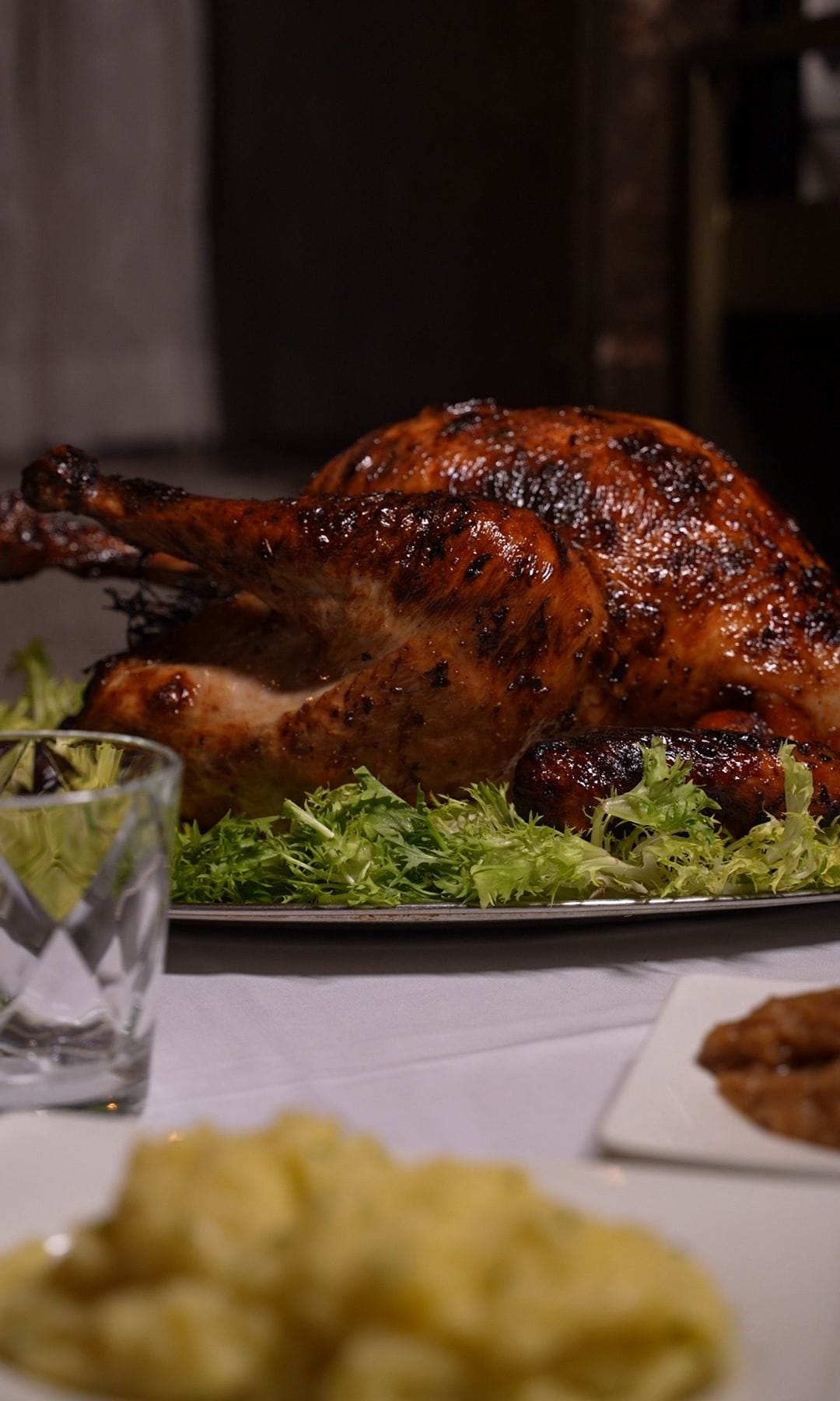 Menú de acción de gracias en Café Comercial