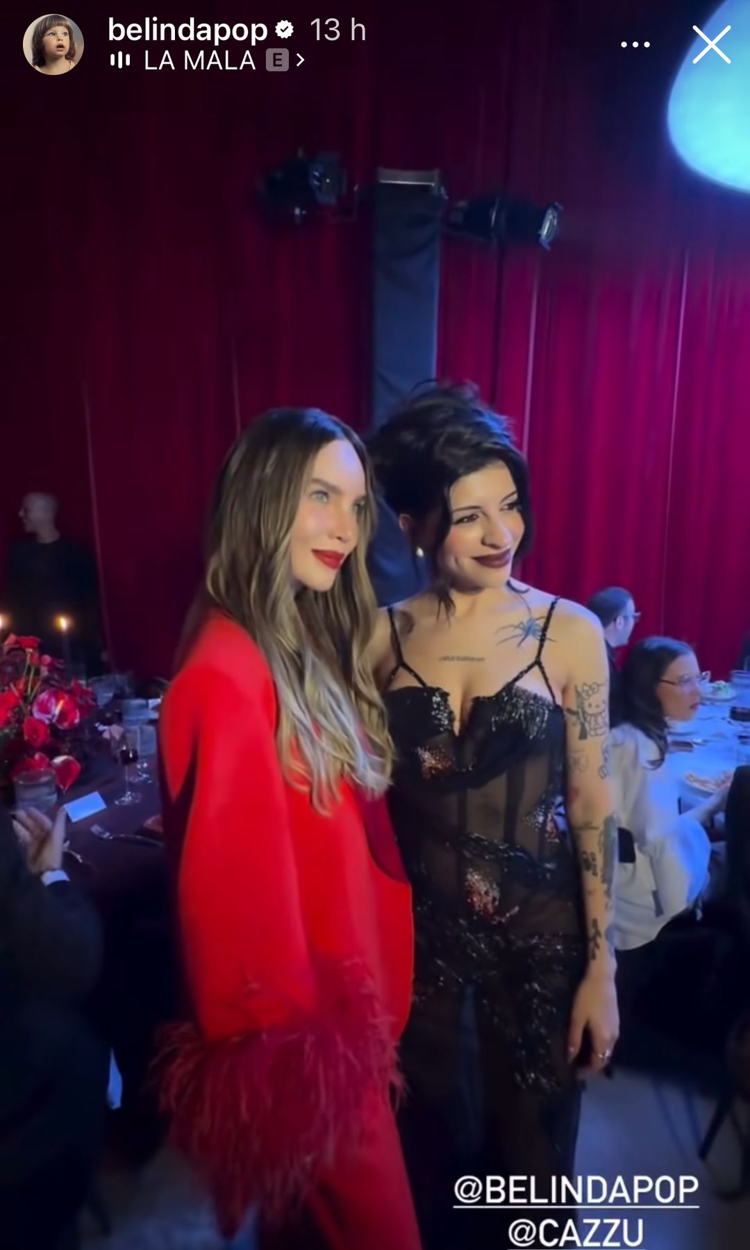 Belinda y Cazzu, como cómplices en la gala GQ.