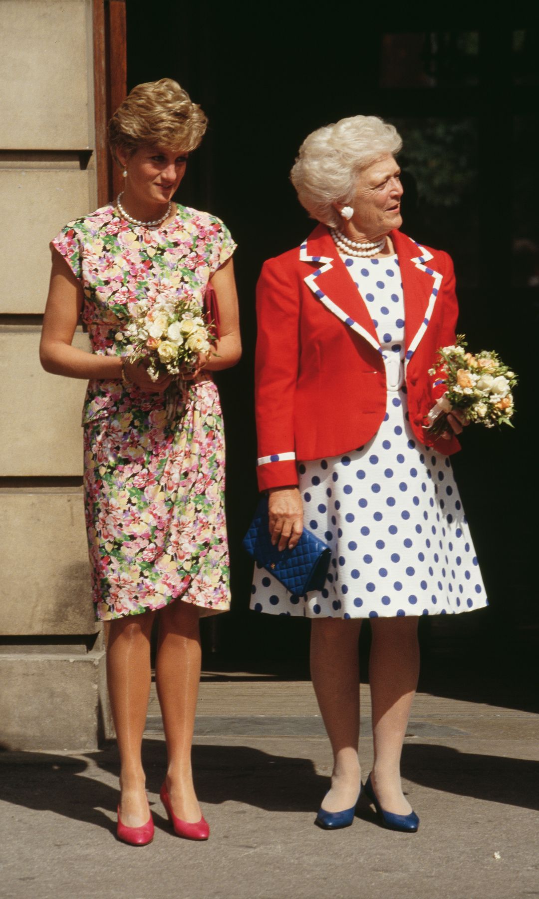 Otros looks florales utilizados por la princesa.