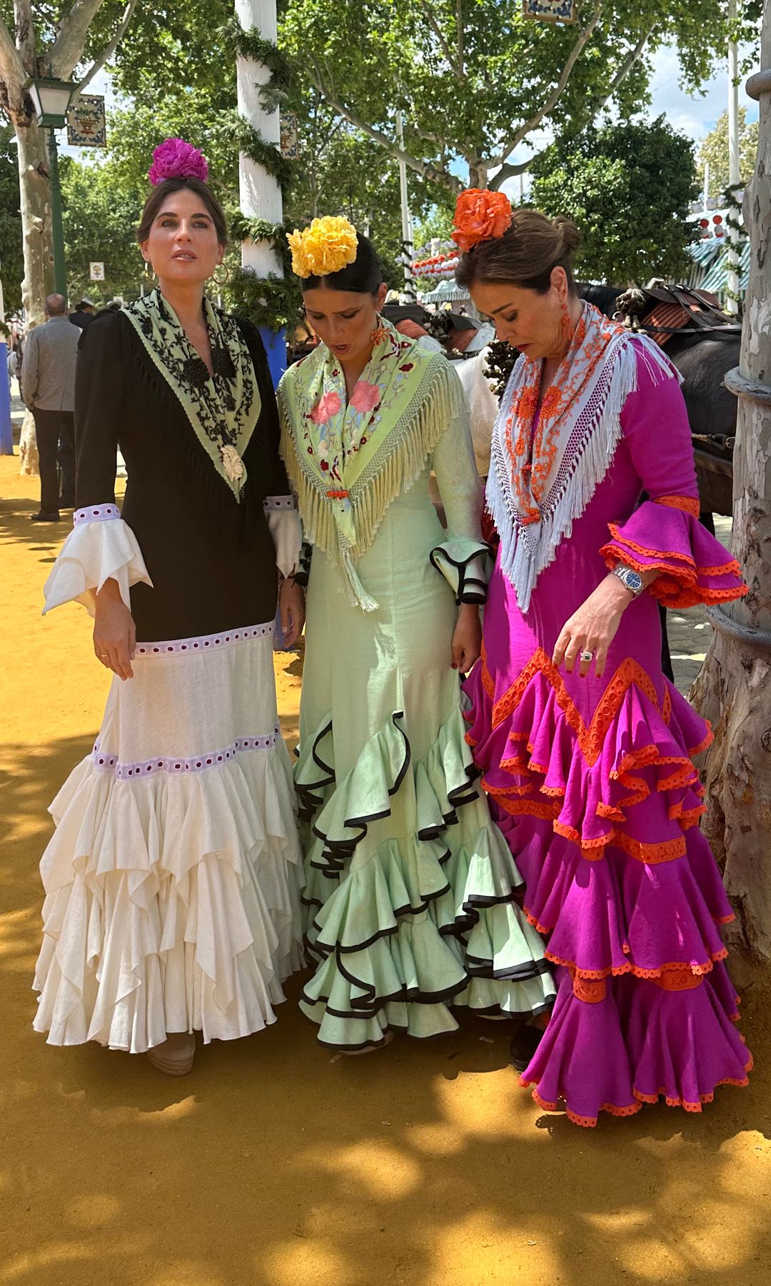Lourdes Montes ,Cayetana Rivera during Feria de Abril in Sevilla 06 may 2025 *** Local Caption *** ******EXCLUSIVE**********
