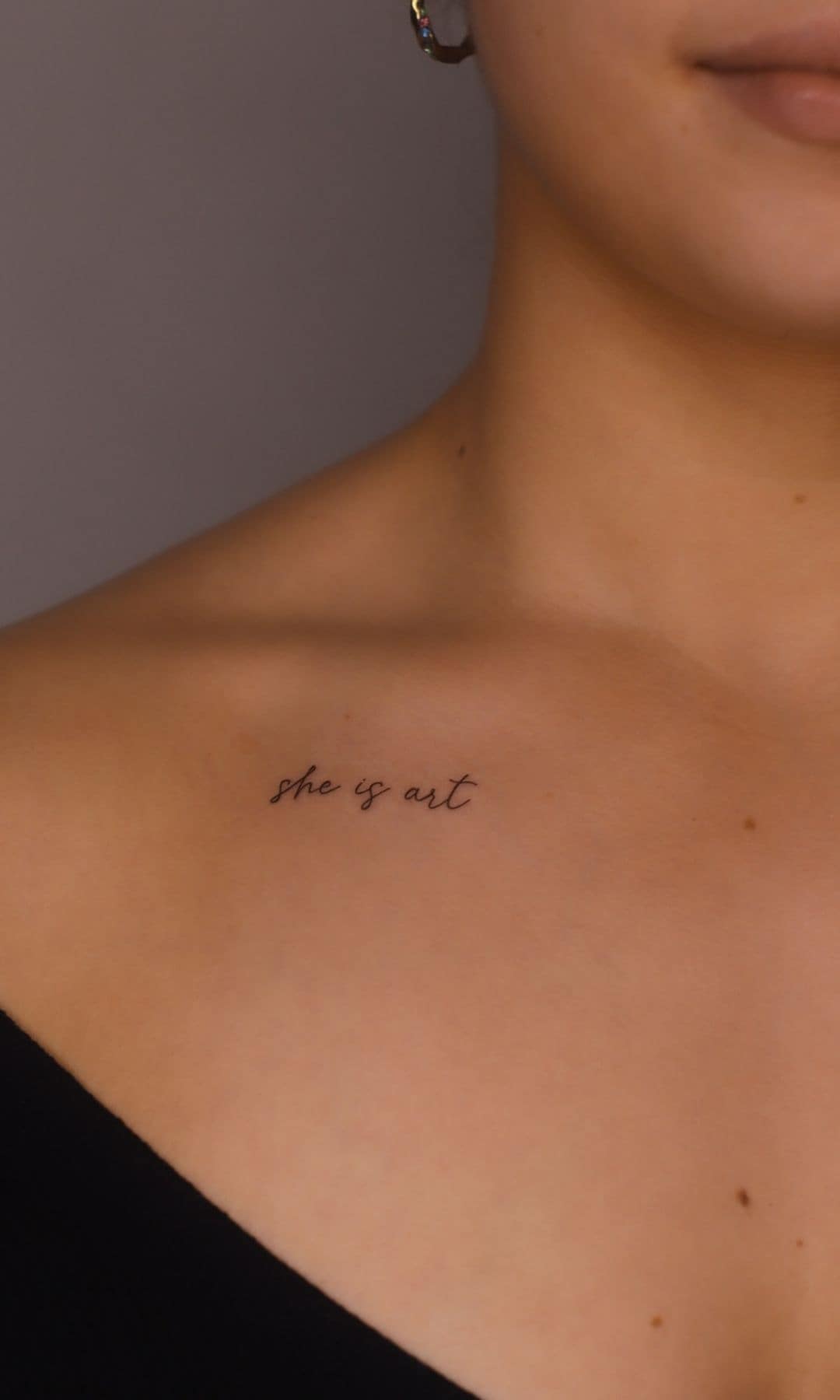 Tatuaje 'she is art'