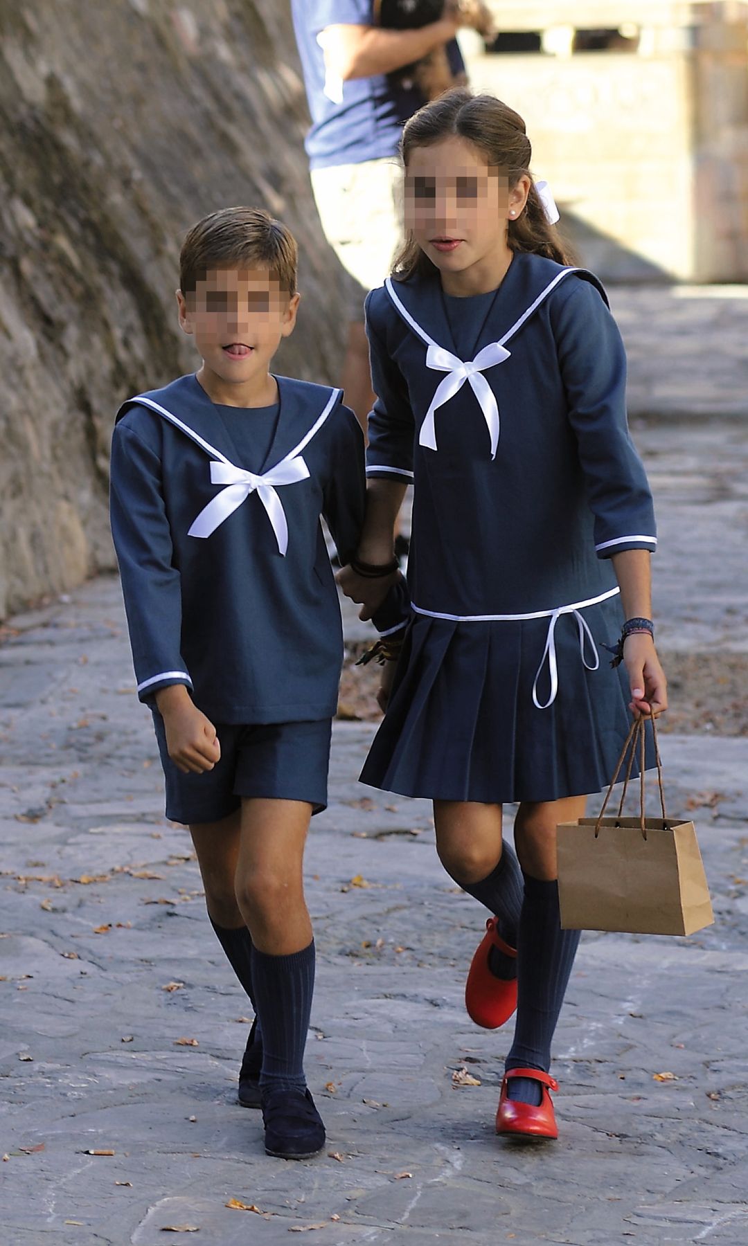 Curro y Carmen, hijos de Lourdes Montes y Francisco Rivera