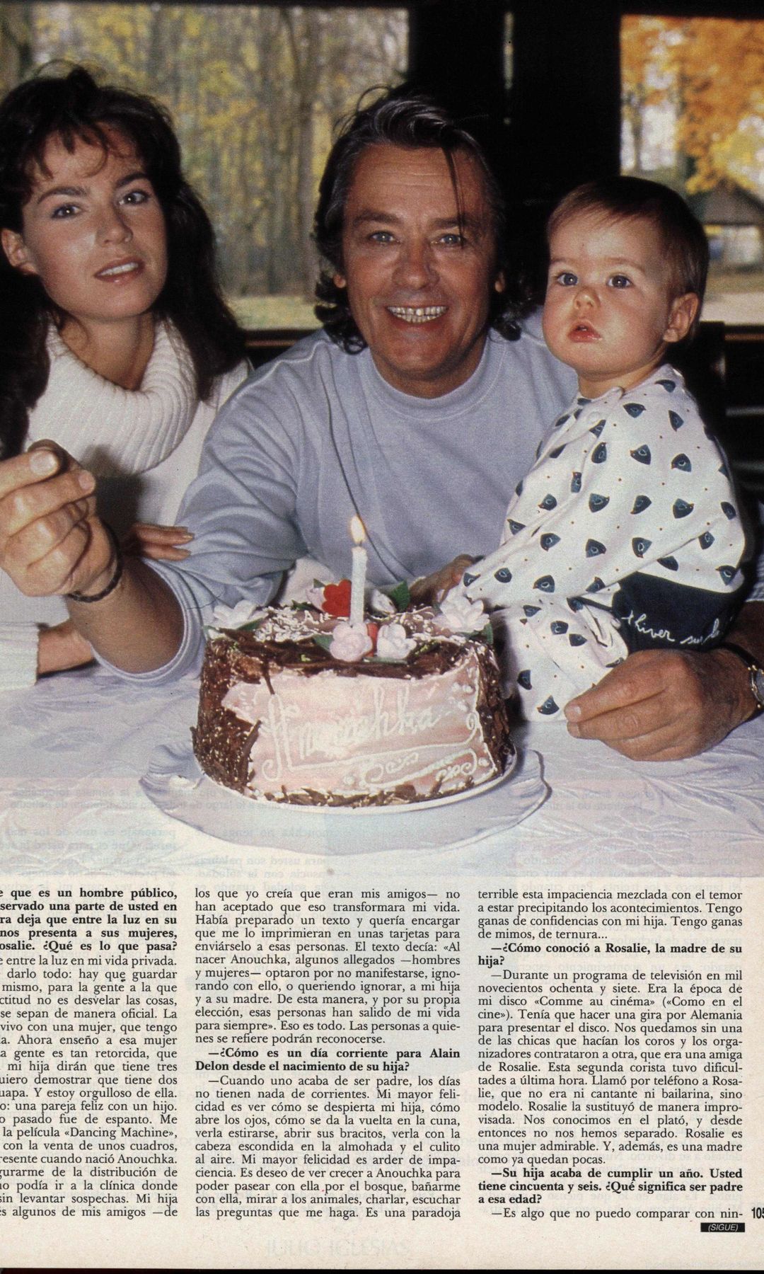 Alain Delon nos presenta a su hija, Anouchka